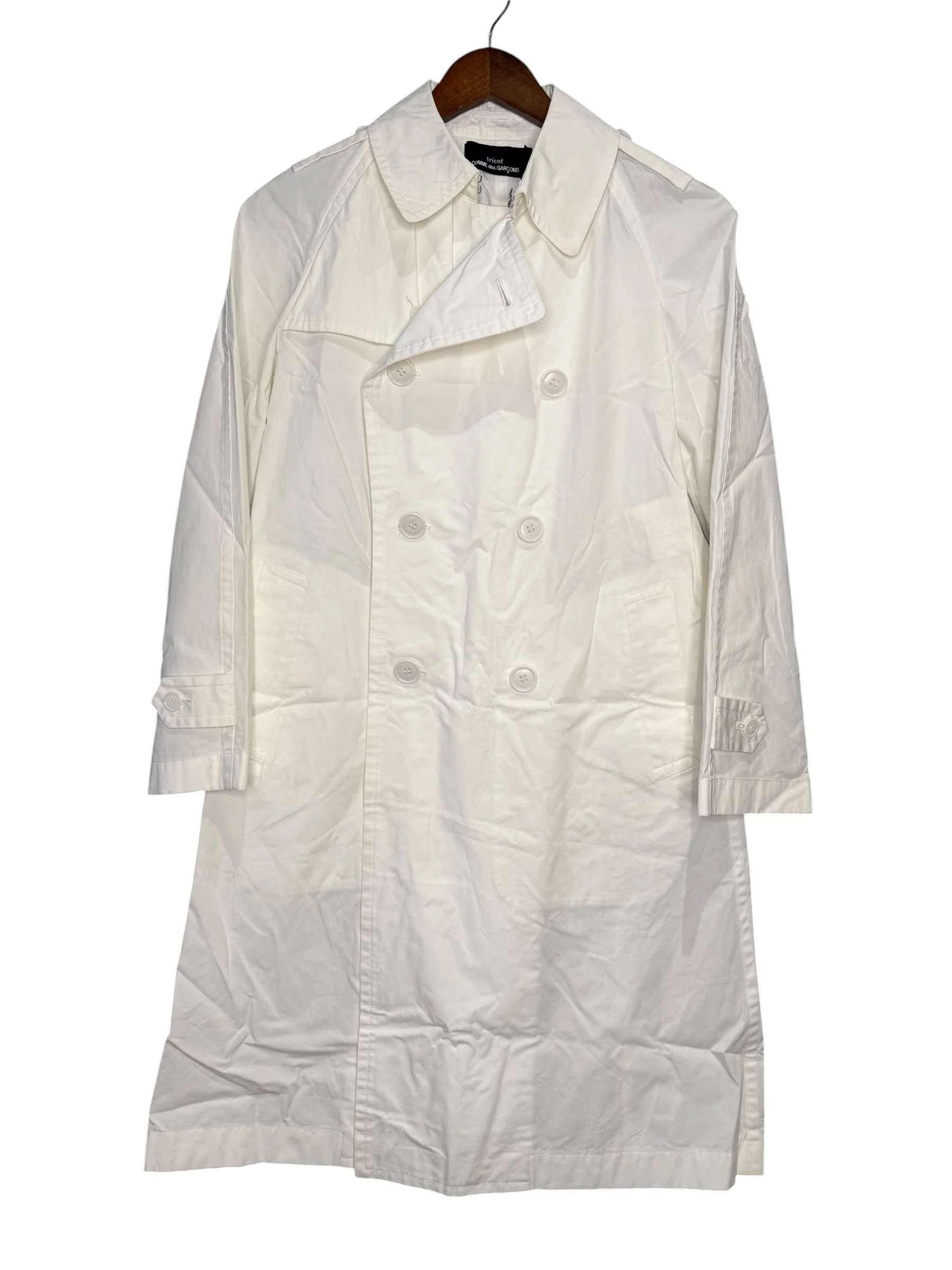 Comme des Garcons White Trench Coat - Image 2