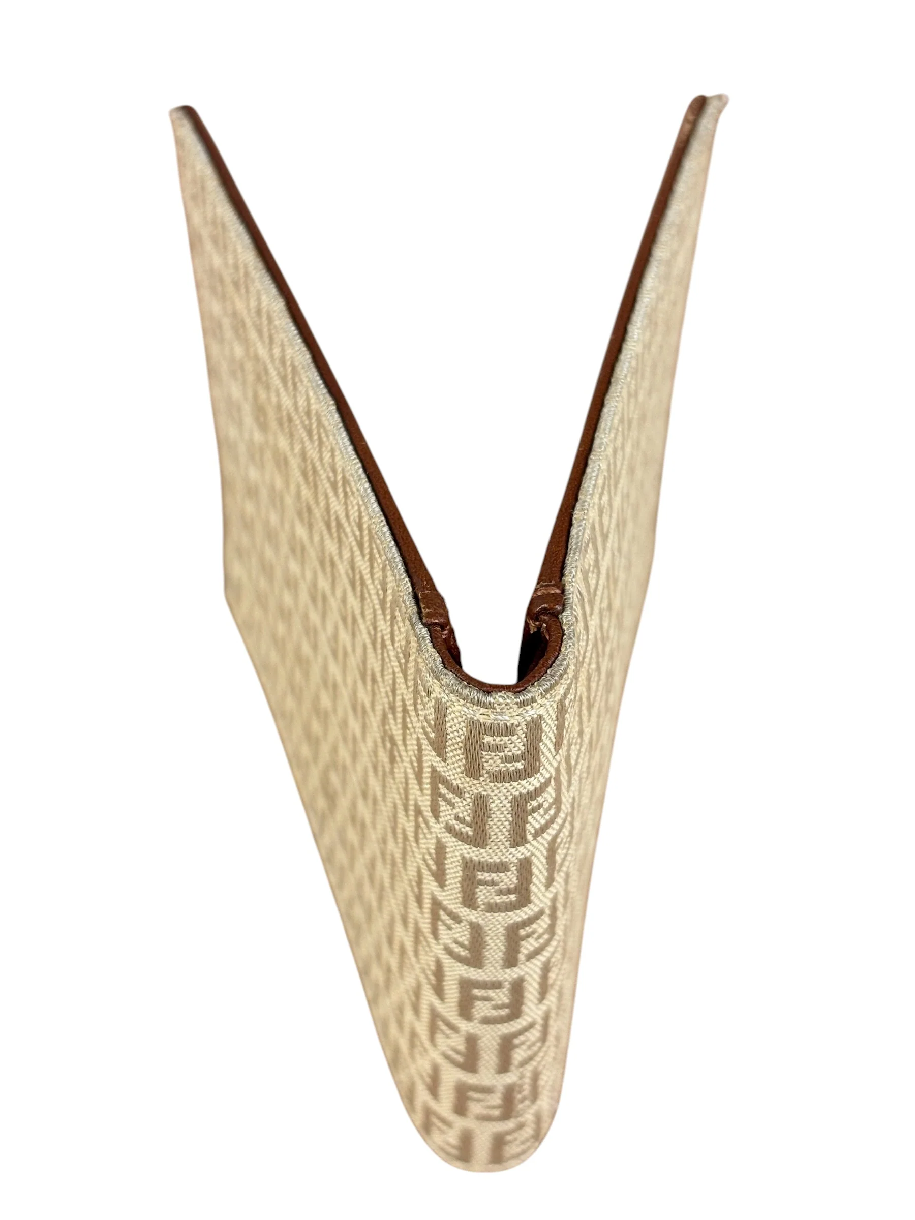 Fendi Beige FF Jacquard Bi-Fold Wallet - Image 7