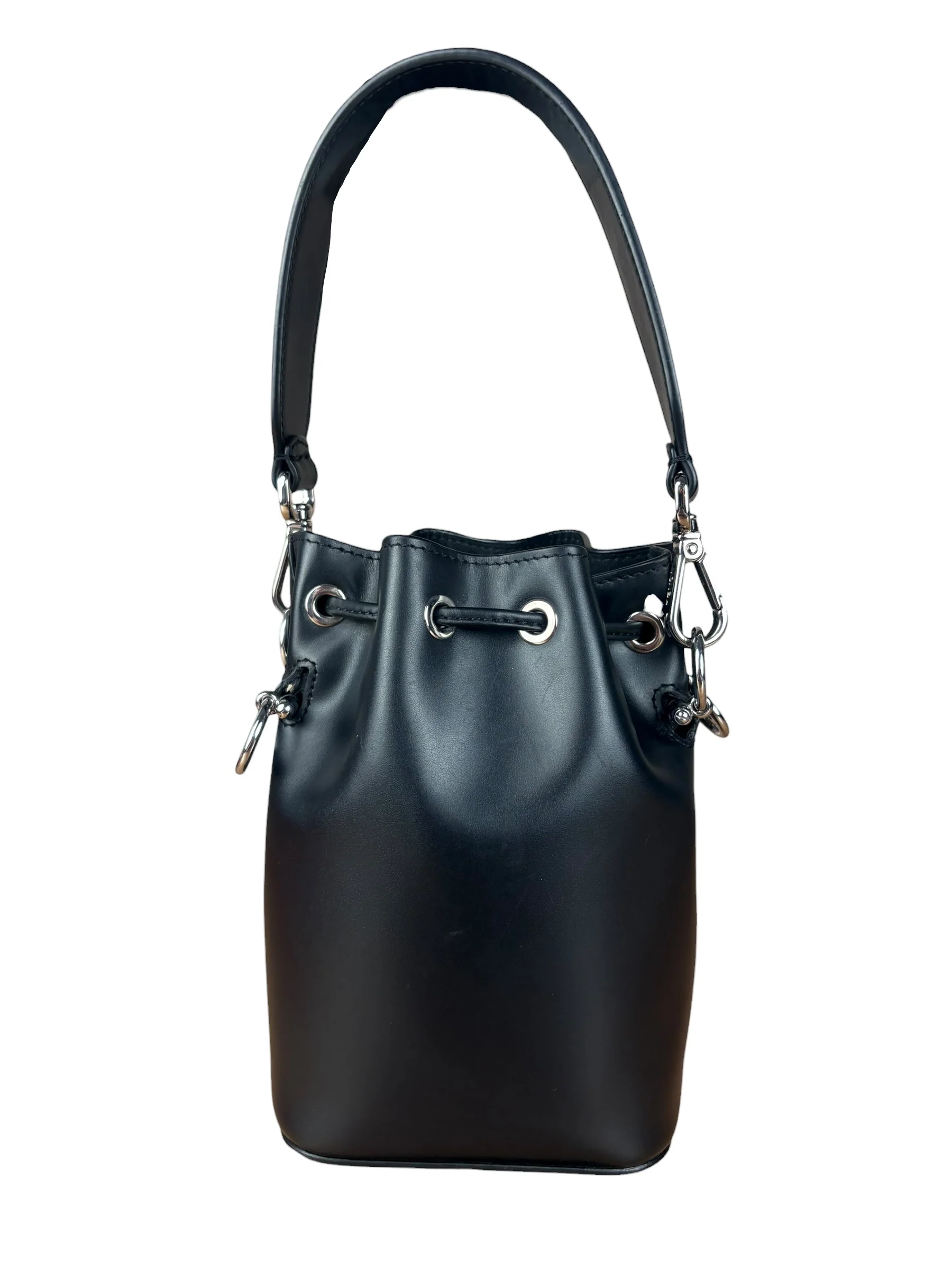 Fendi Black Mon Trésor Mini Bucket Bag - Image 3