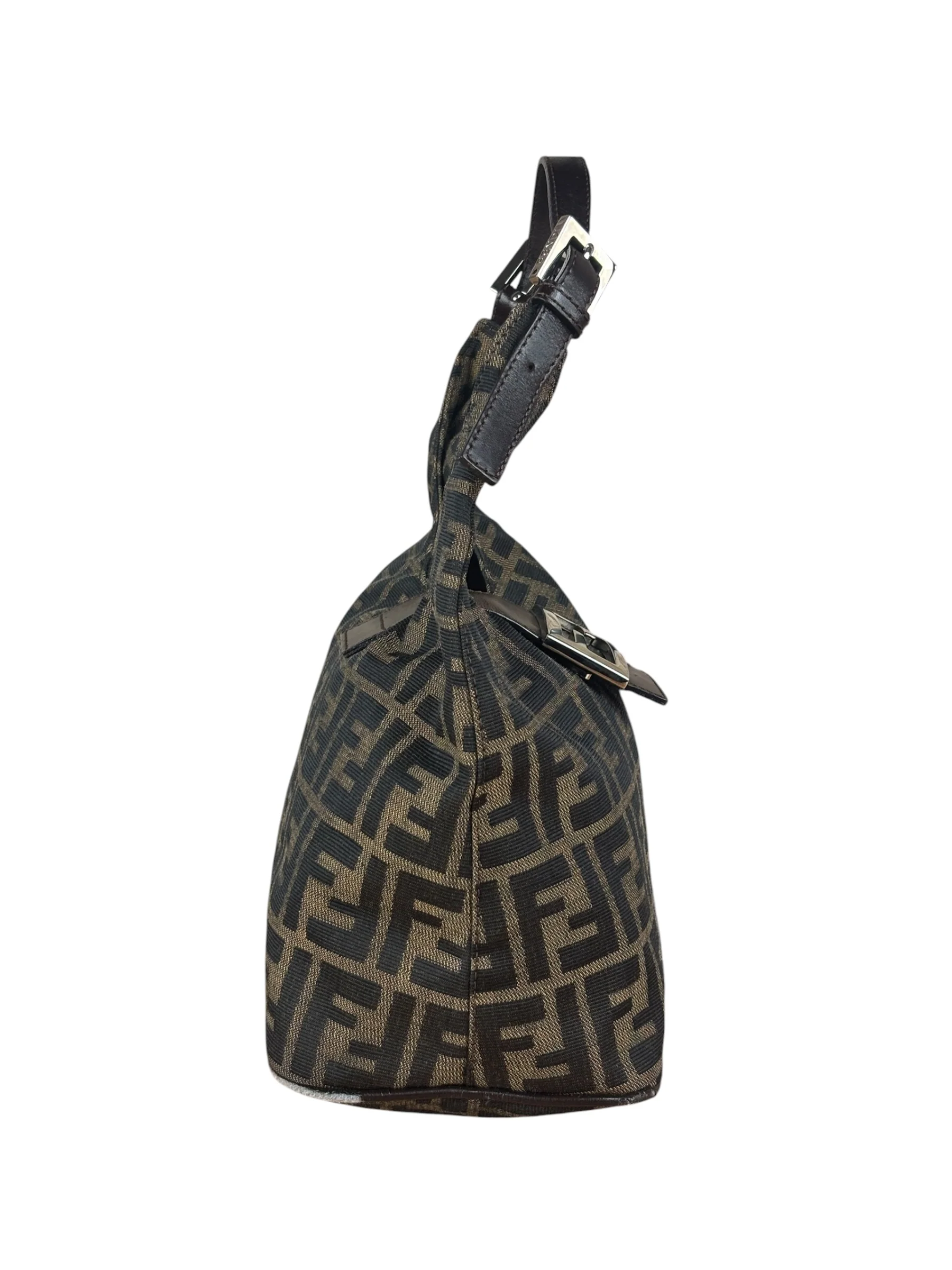 Fendi Zucca FF Mamma Baguette Shoulder Bag - Image 12