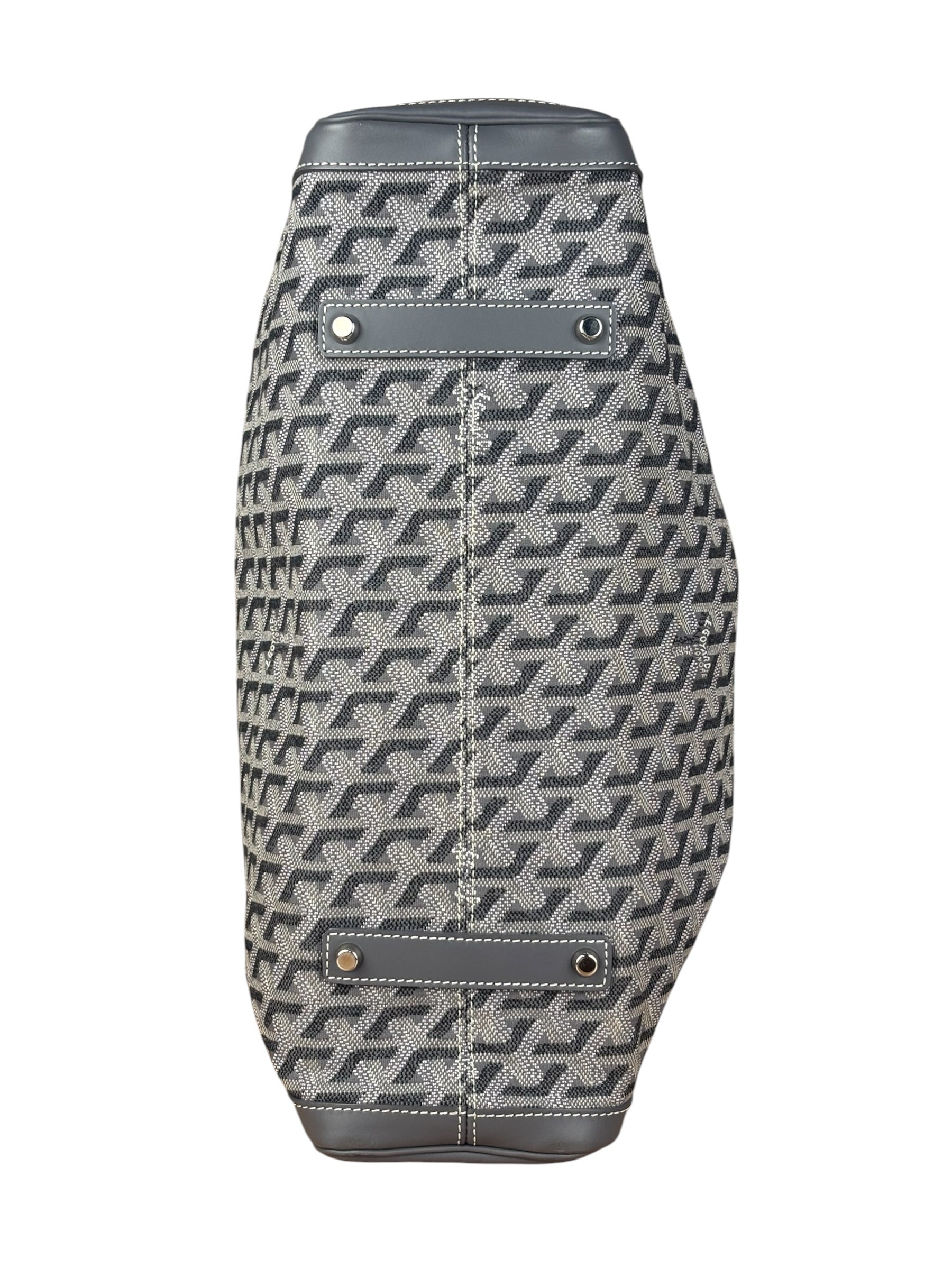 Goyard Grey Canvas Voltaire 2Way Tote - Image 3