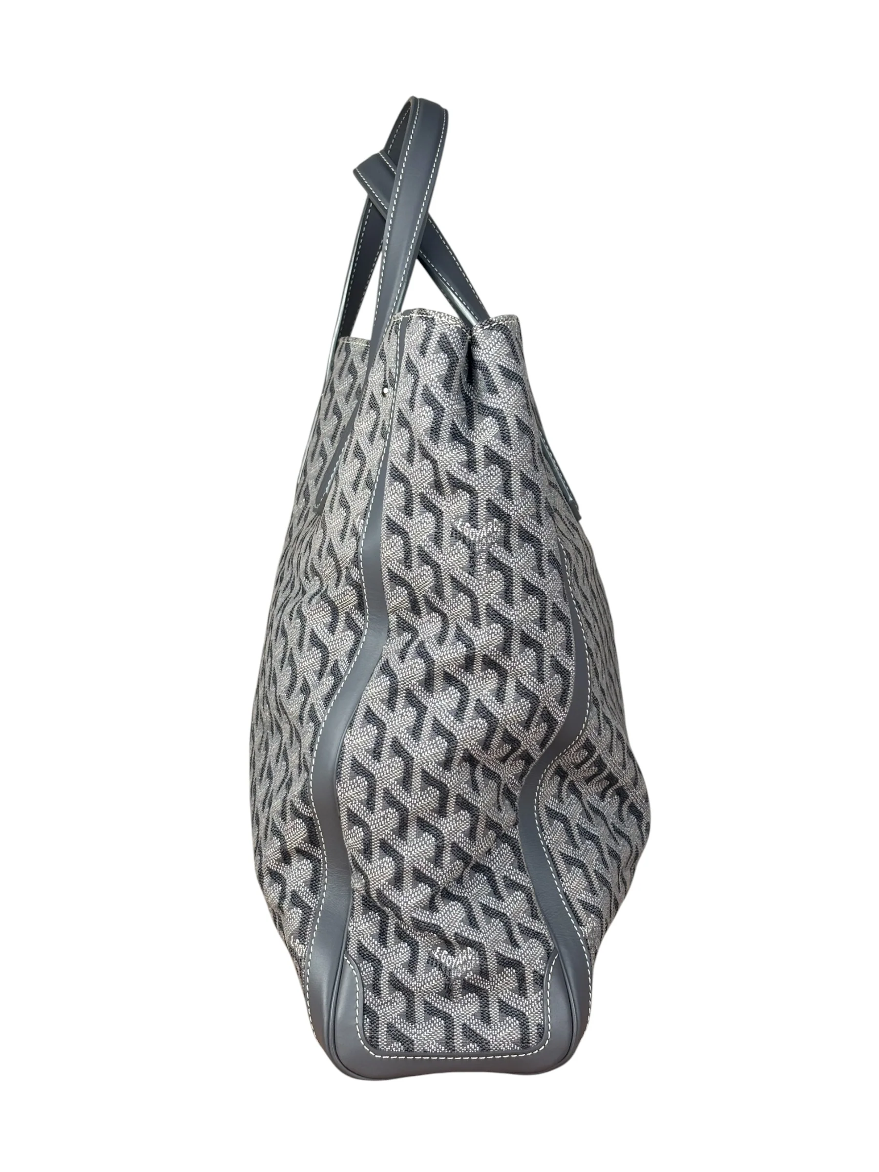 Goyard Grey Canvas Voltaire 2Way Tote - Image 4