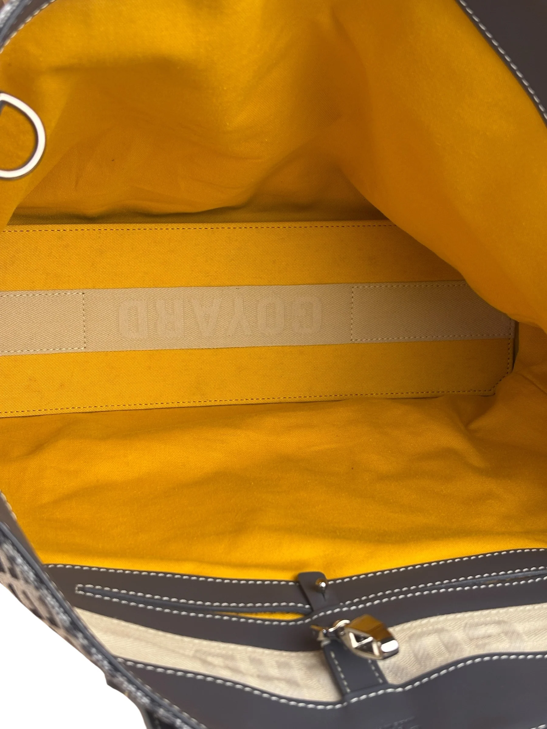 Goyard Grey Canvas Voltaire 2Way Tote - Image 6