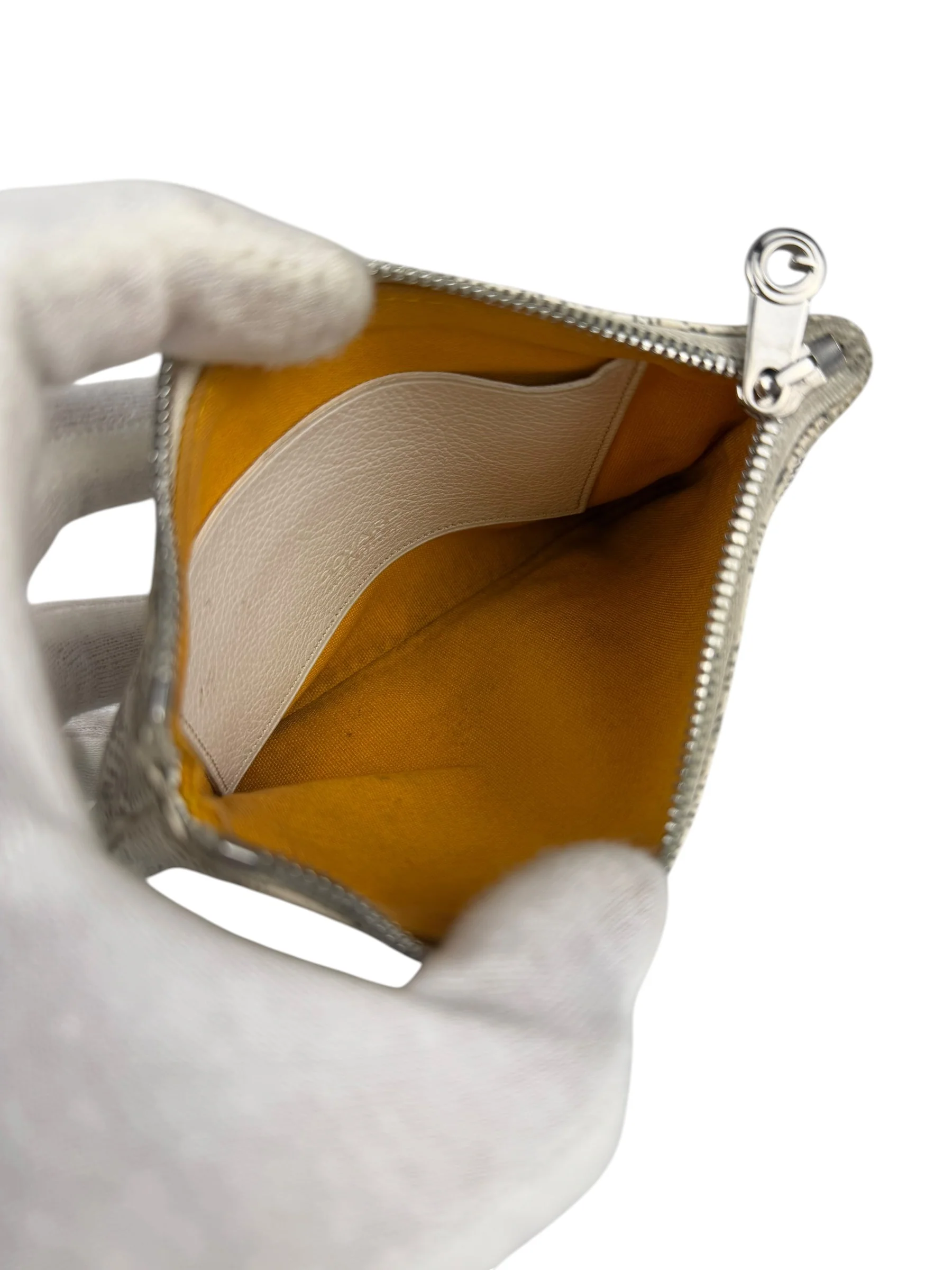 Goyard White Senat Mini Pouch - Image 11