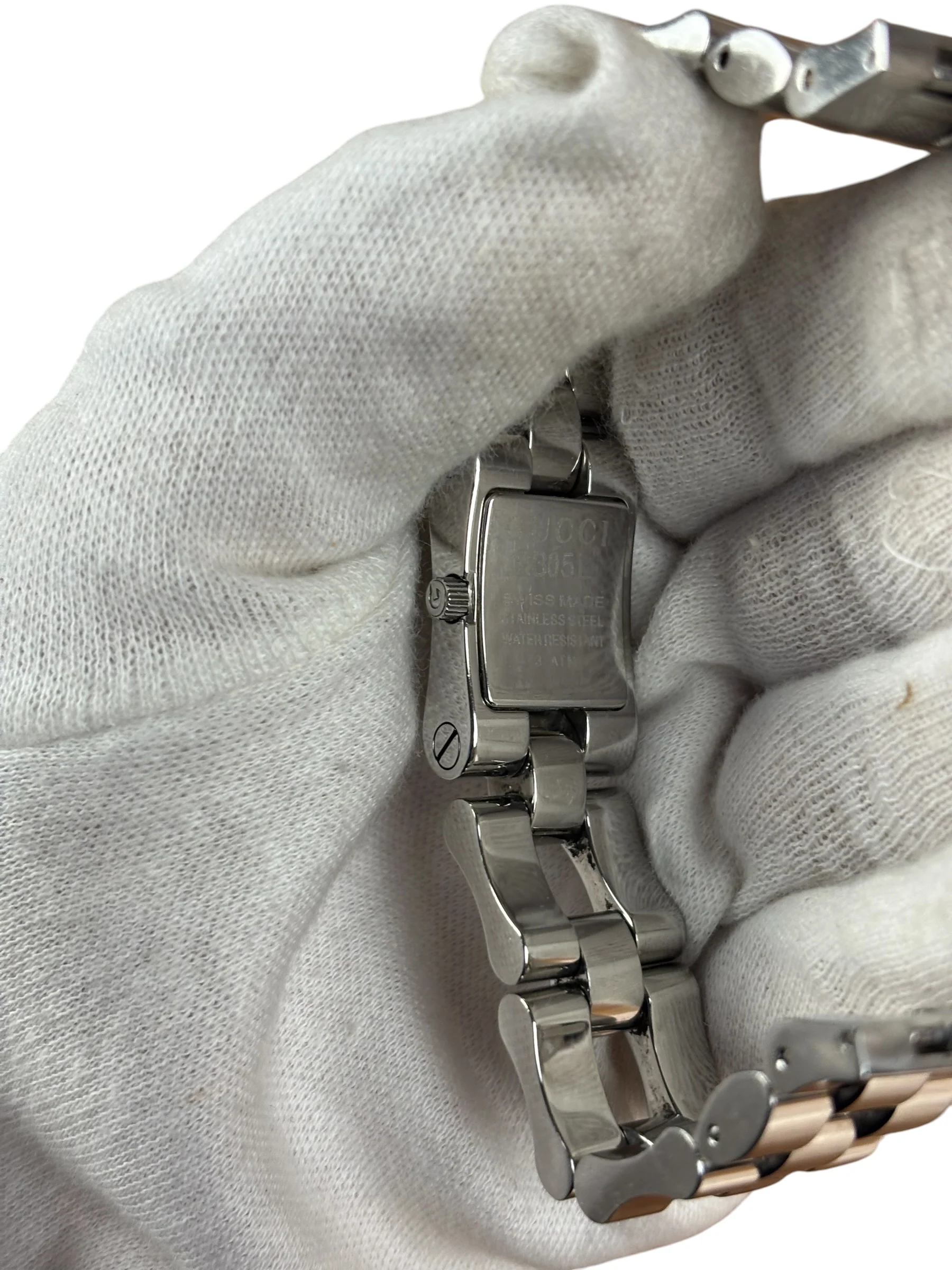Gucci 2305L Black Dial Stainless Chain Band - Image 2