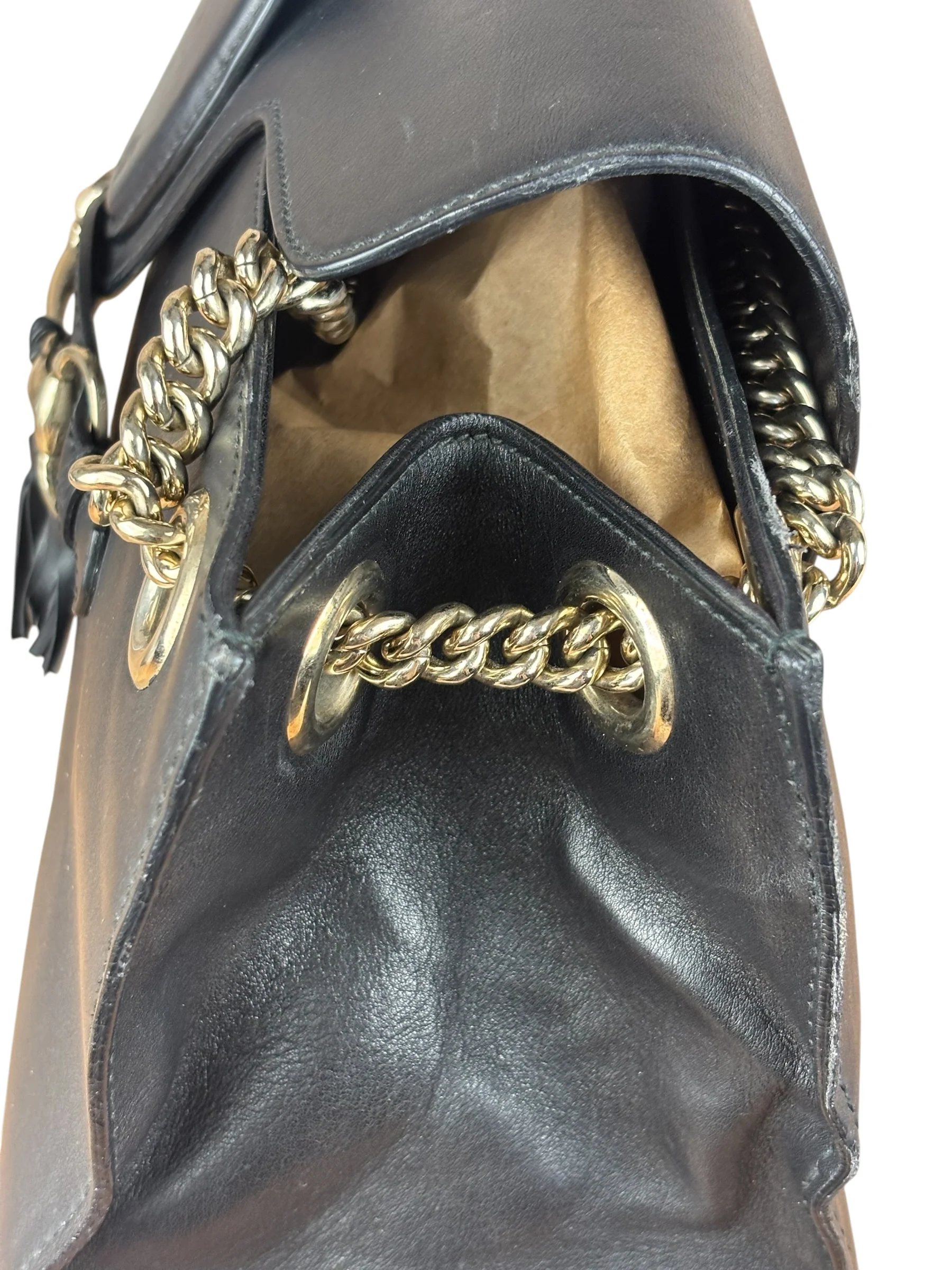Gucci Black Emily Leather Shoulder Bag - Image 11