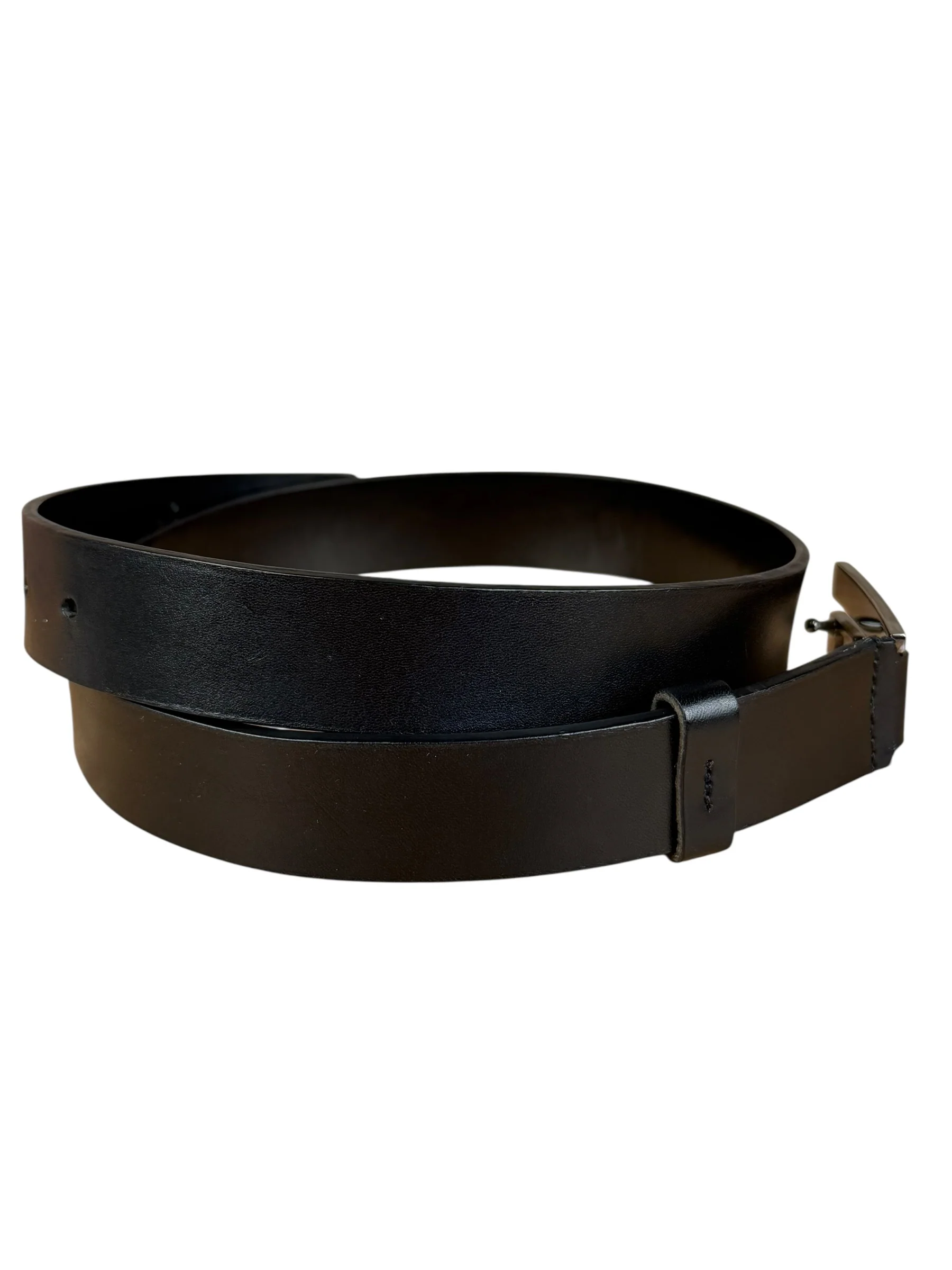 Gucci Black Leather G Buckle Belt - Image 9