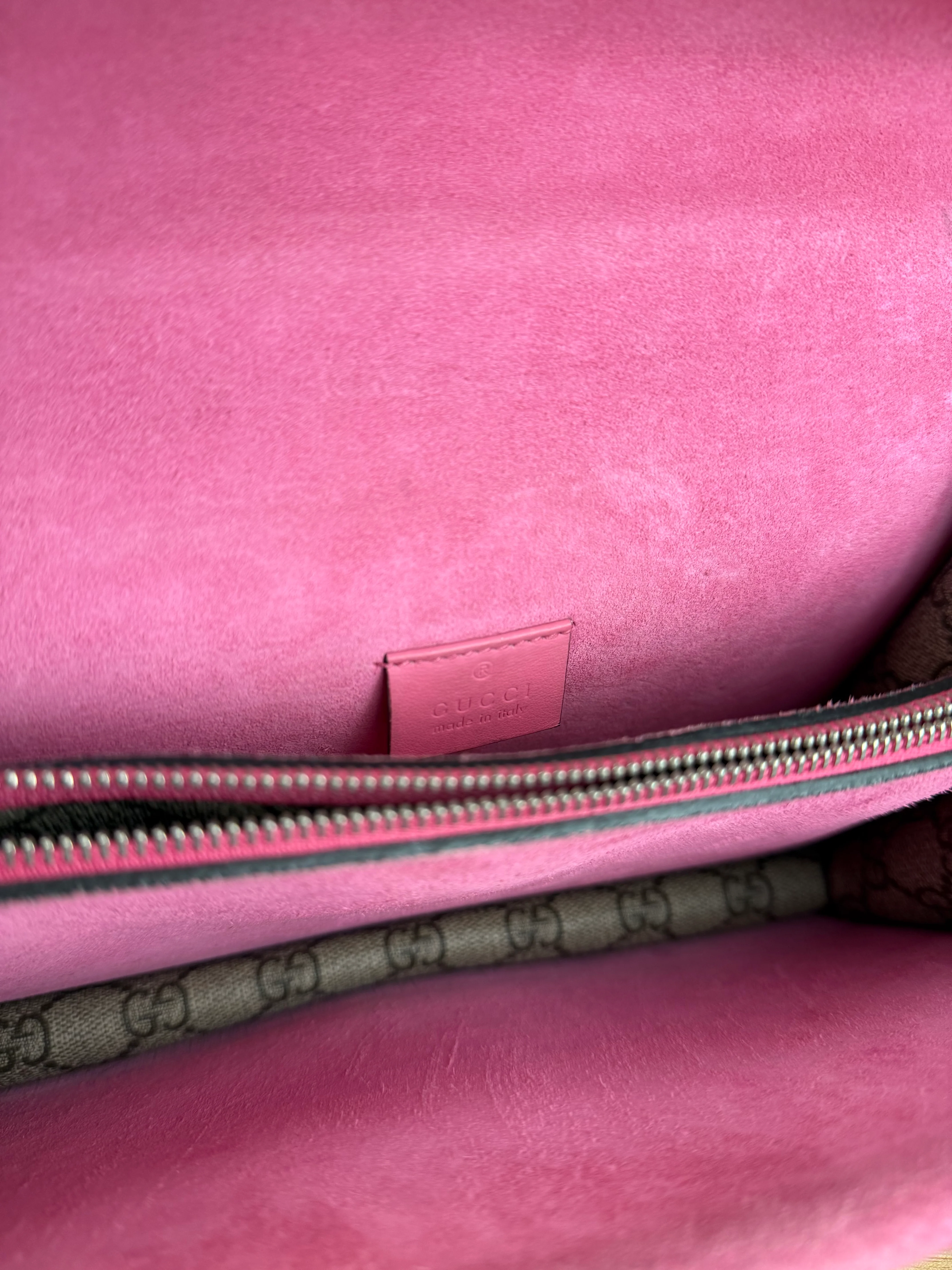 Gucci Dionysus GG Supreme Shoulder Bag Beige/Pink - Image 13