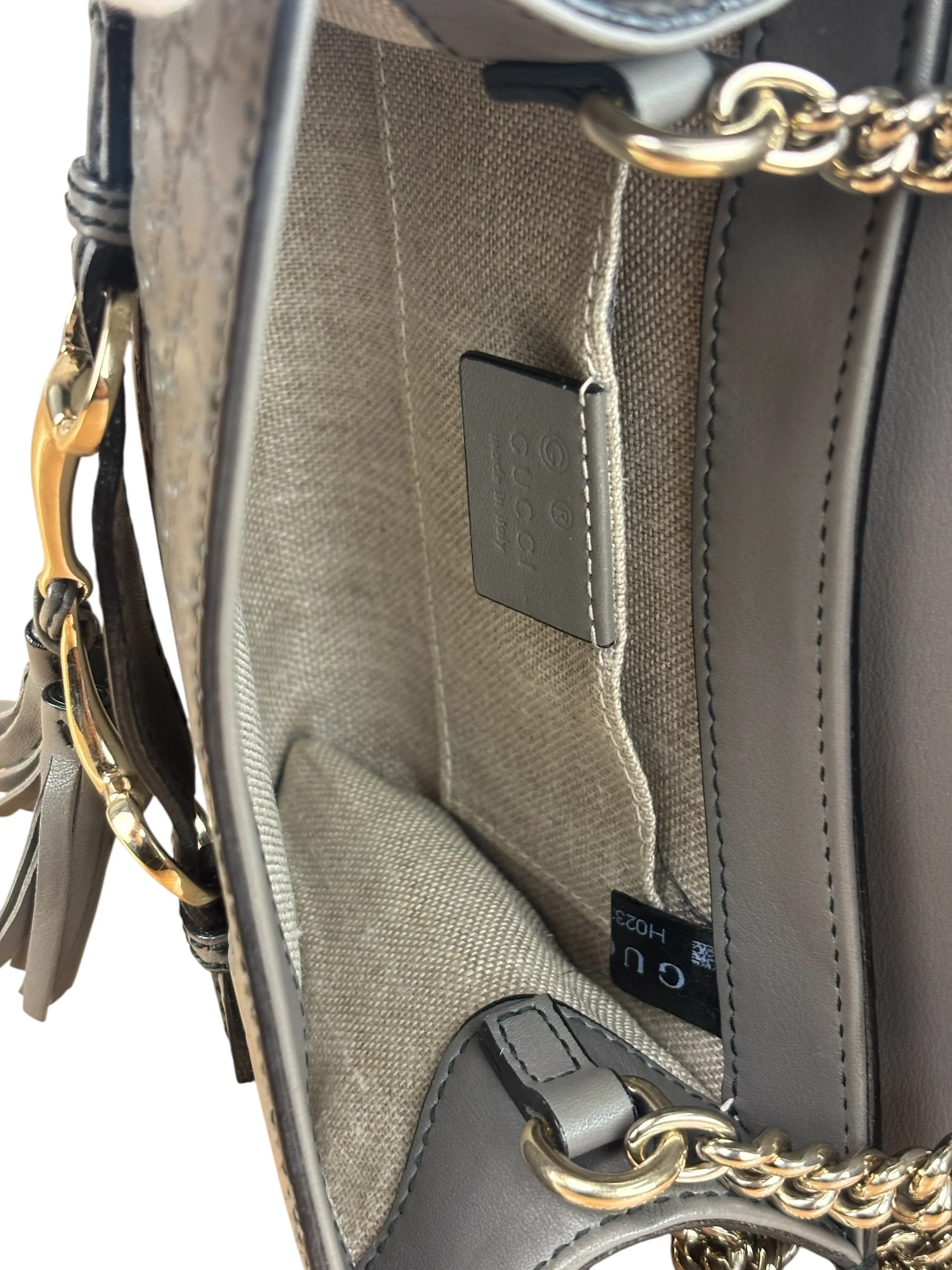 Gucci Emily GG Micro Shoulder Bag Grey - Image 6