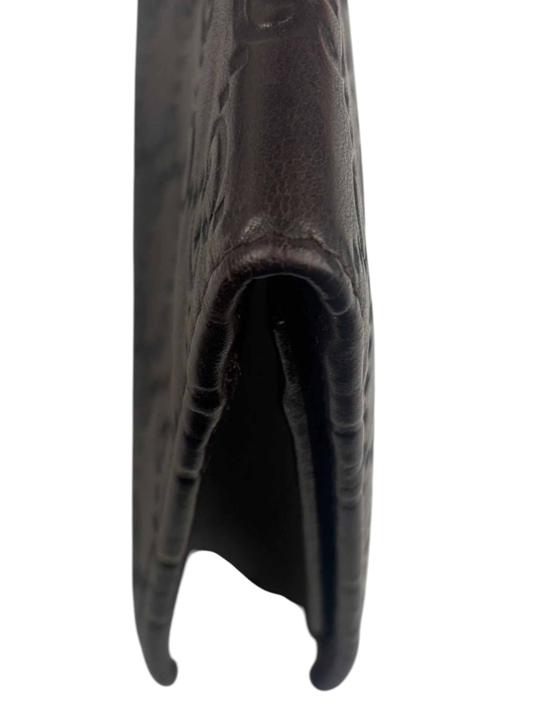 Gucci GG Brown Leather Guccissima Long Wallet - Image 10