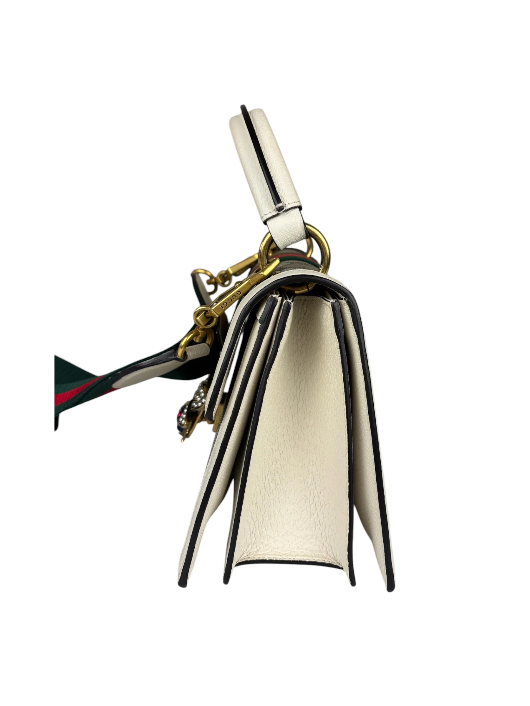 Gucci Leather Queen Margaret Small GG Top Handle Two-Way Bag - Image 4