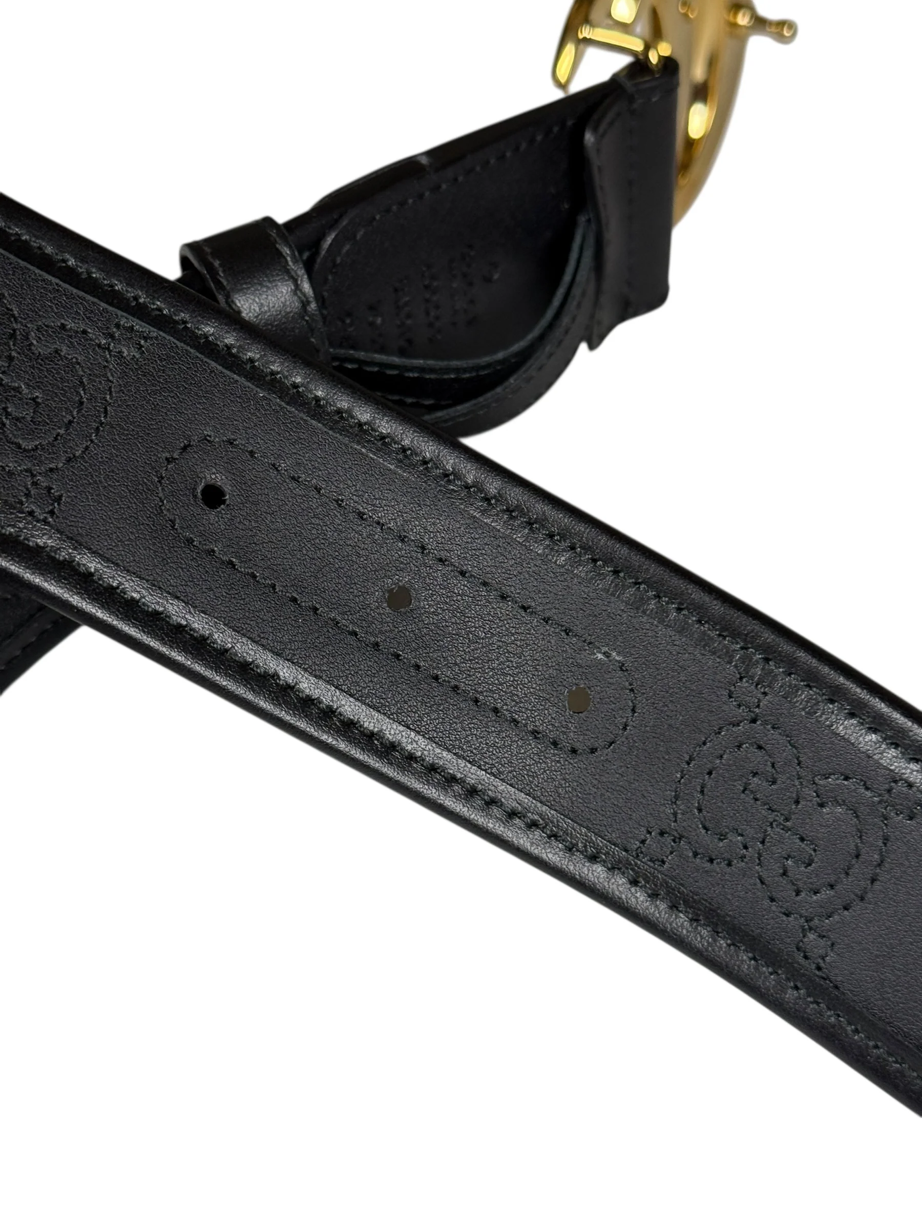 Gucci Puff Monogram GG Buckle Belt - Image 10