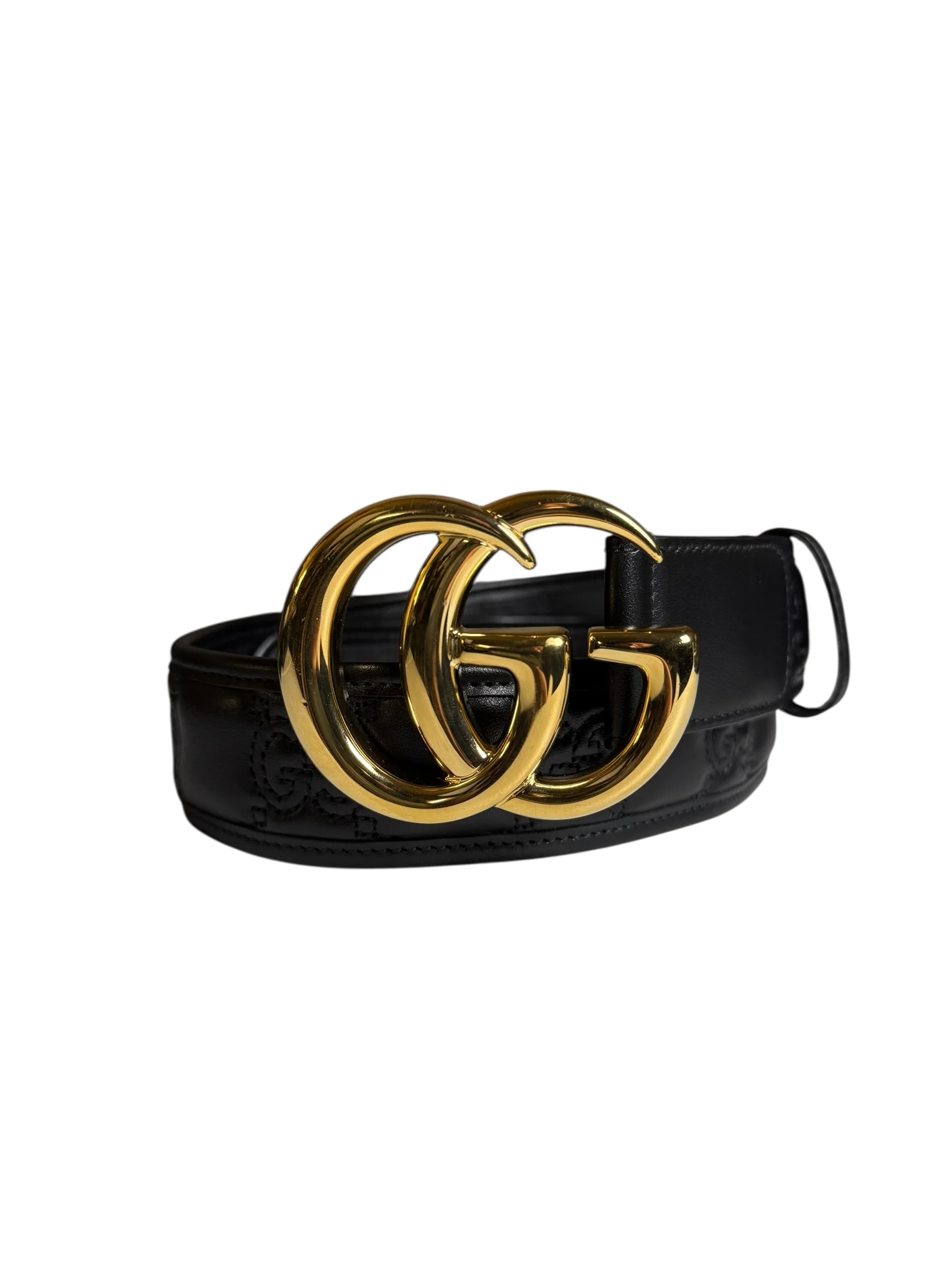 Gucci Puff Monogram GG Buckle Belt - Image 7