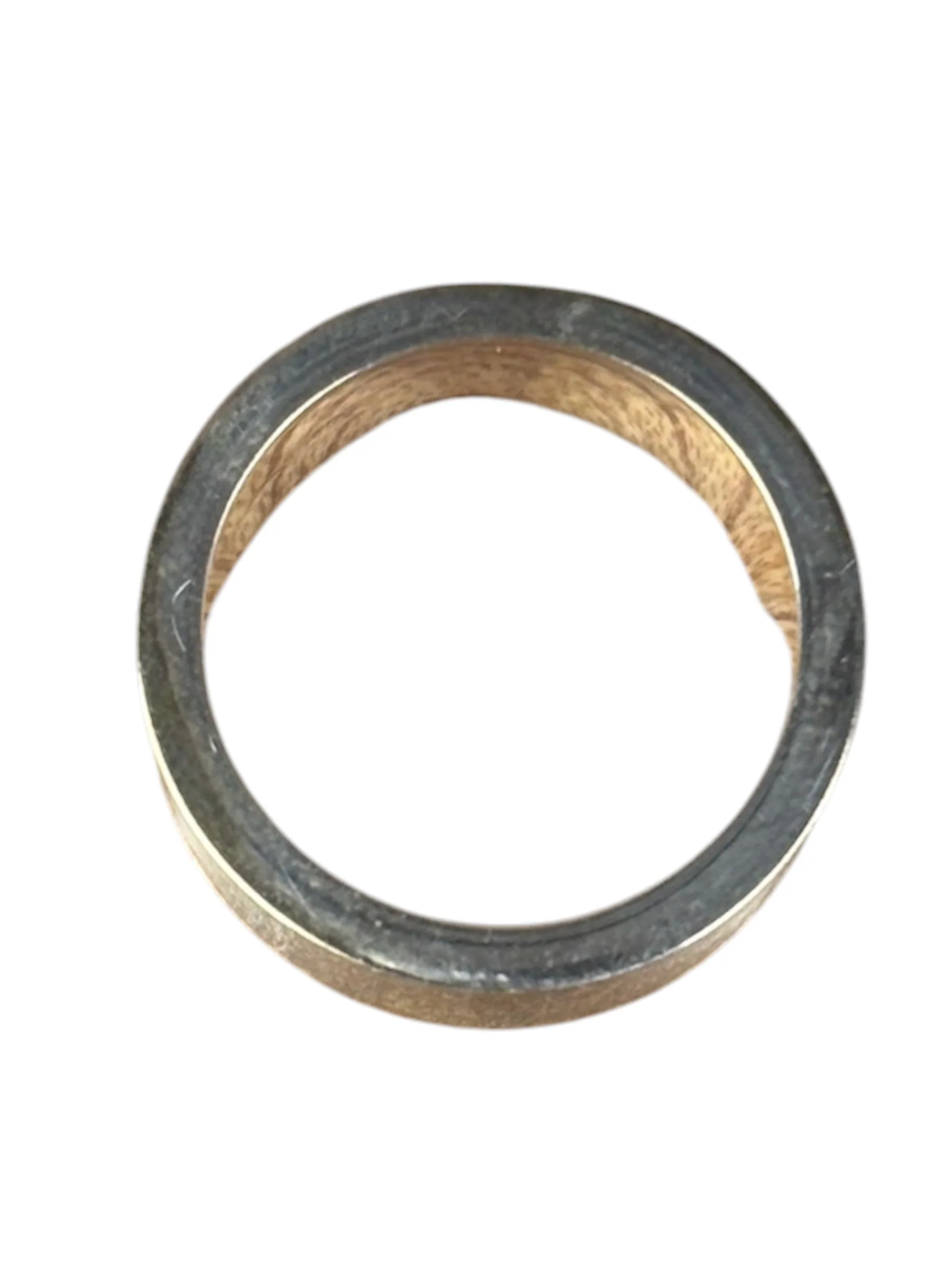 Gucci Silver Wide Flat Subtle Brushed Ring - Image 6