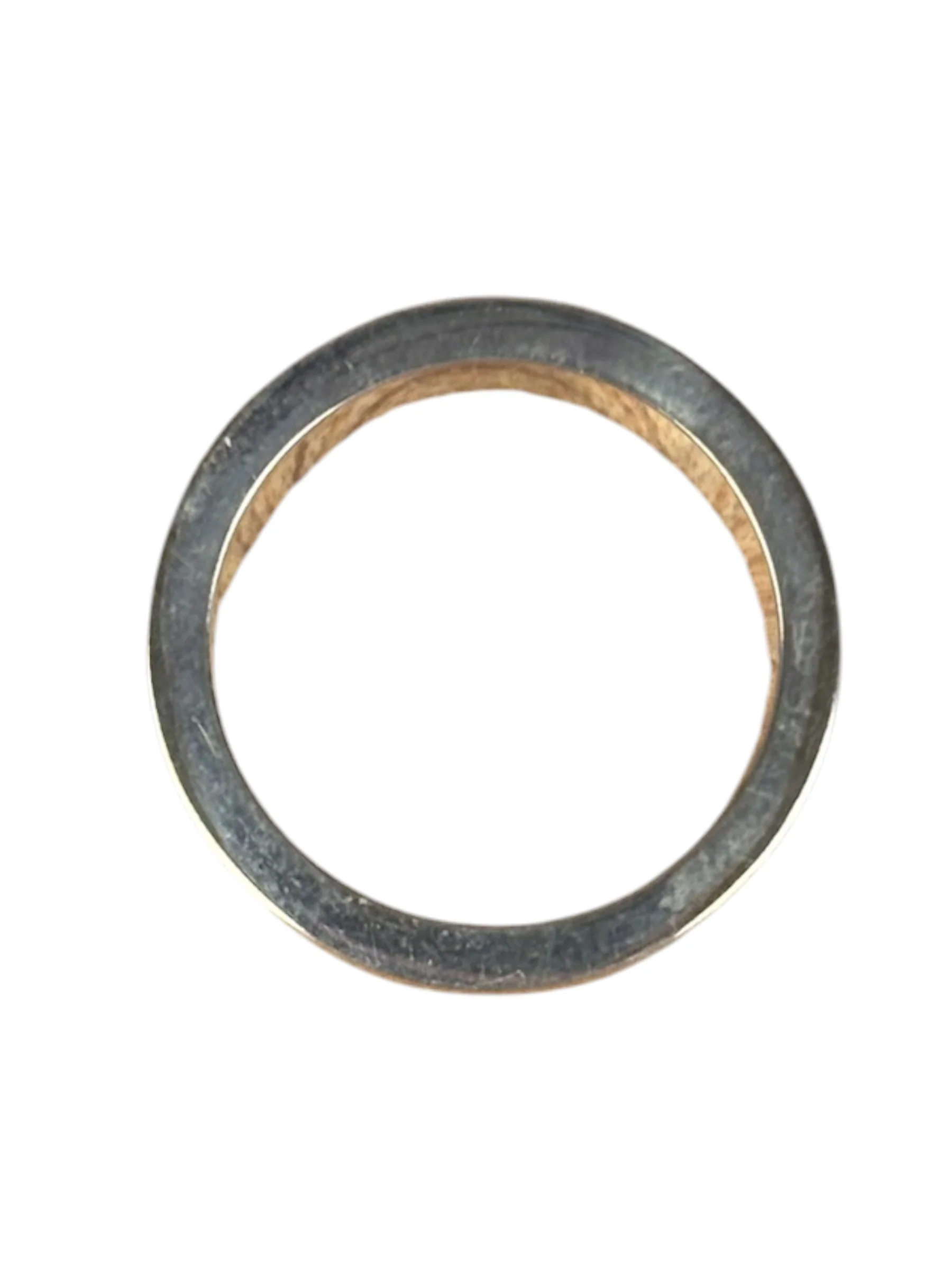 Gucci Silver Wide Flat Subtle Brushed Ring - Image 7