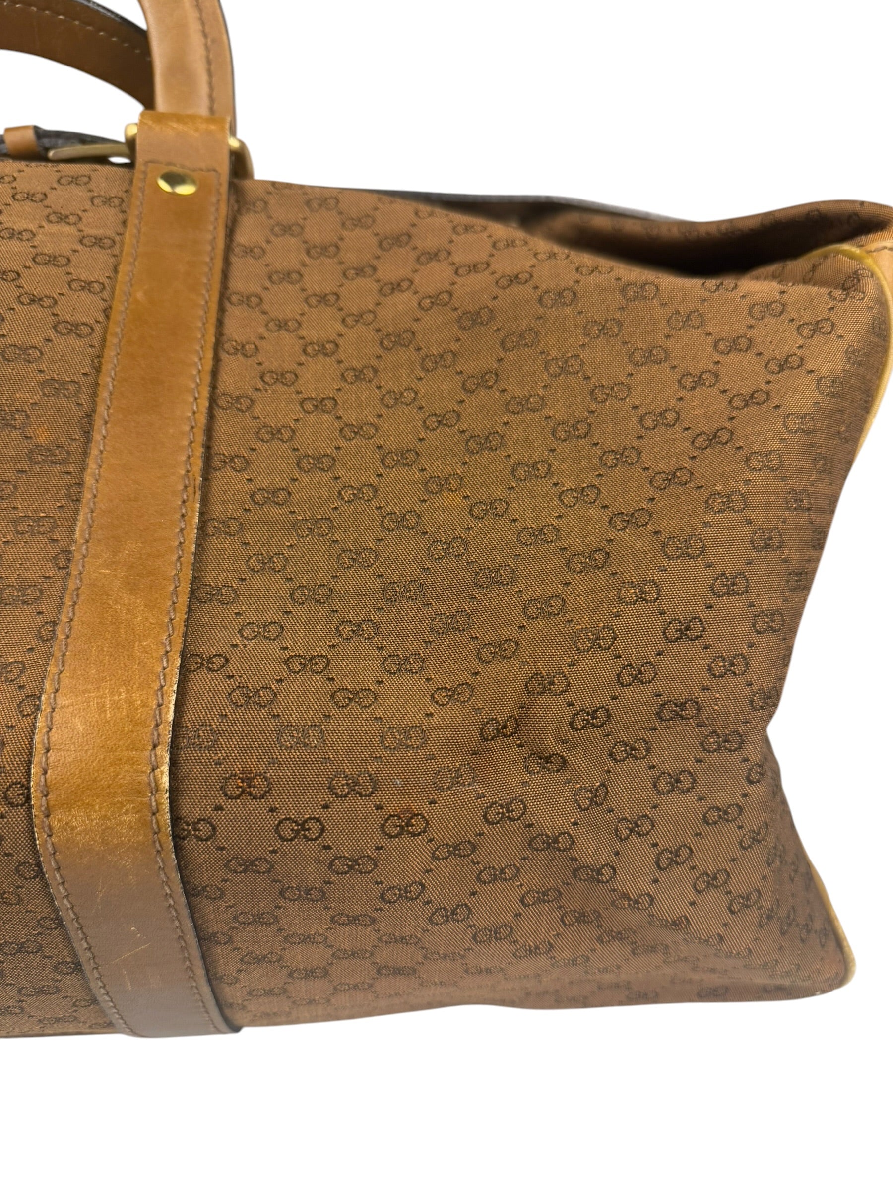 Gucci Vintage Micro GG Travel Bag - Image 18