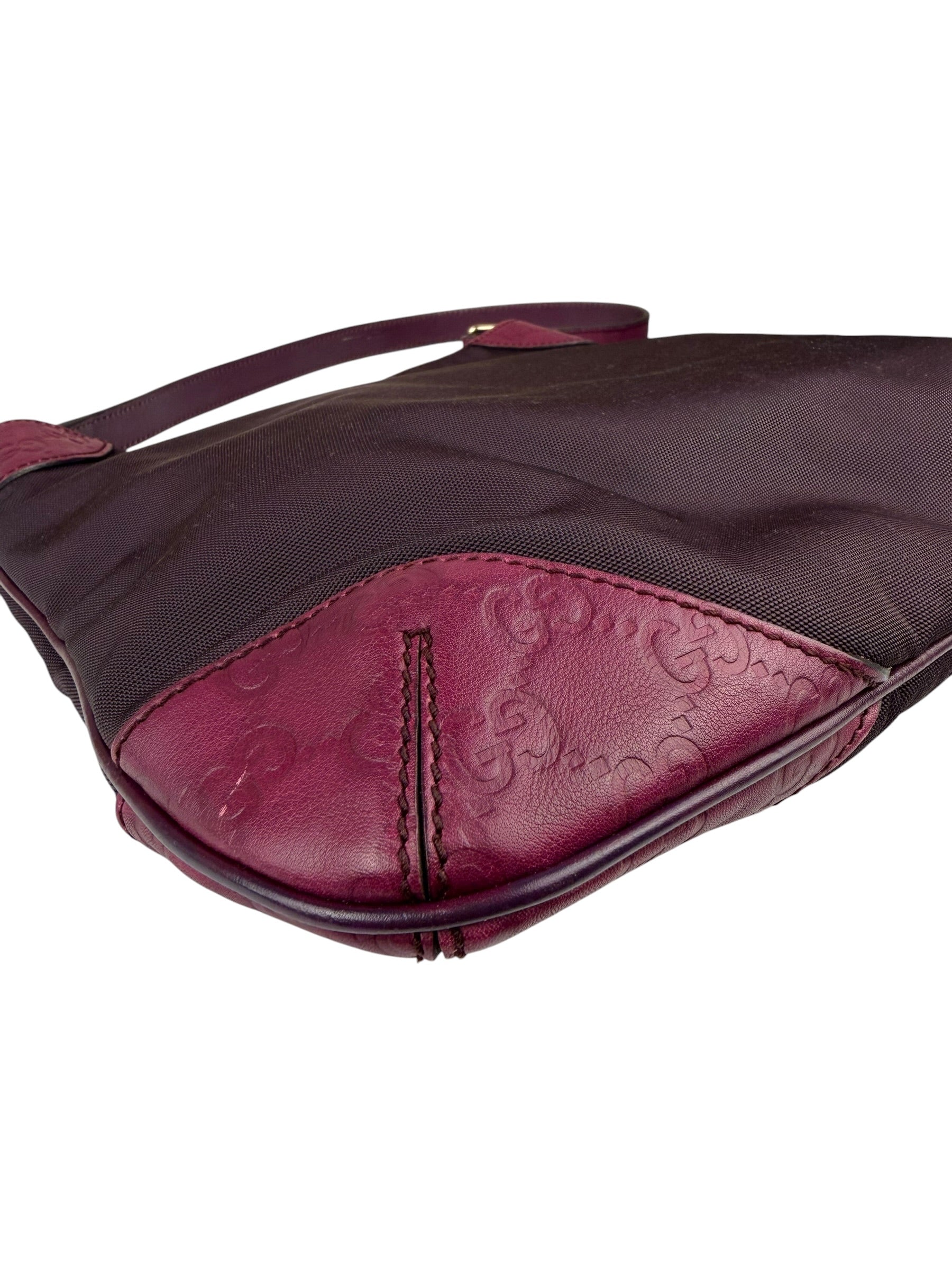 Gucci Vintage Purple Canvas Shoulder/Hobo Bag - Image 17