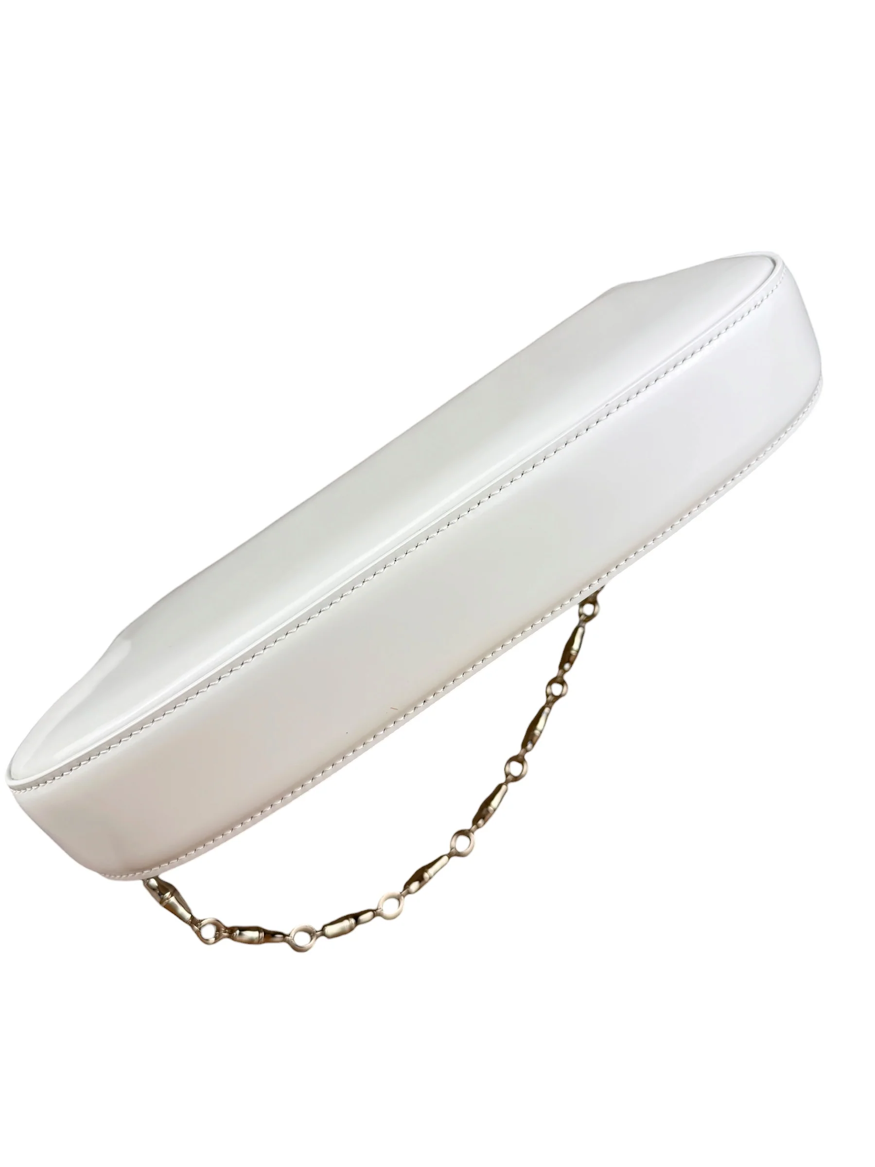 Gucci White Leather Bamboo Night Small Clutch/Pochette - Image 14