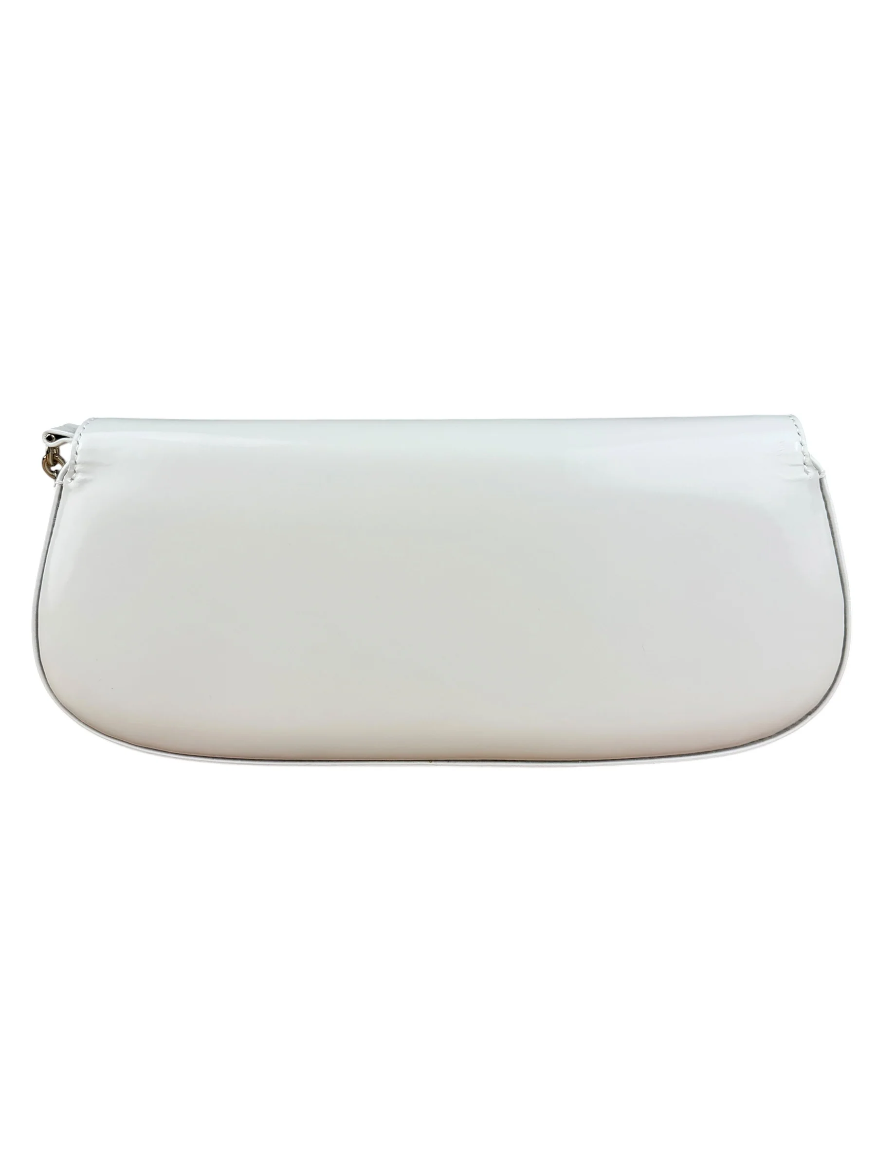 Gucci White Leather Bamboo Night Small Clutch/Pochette - Image 5