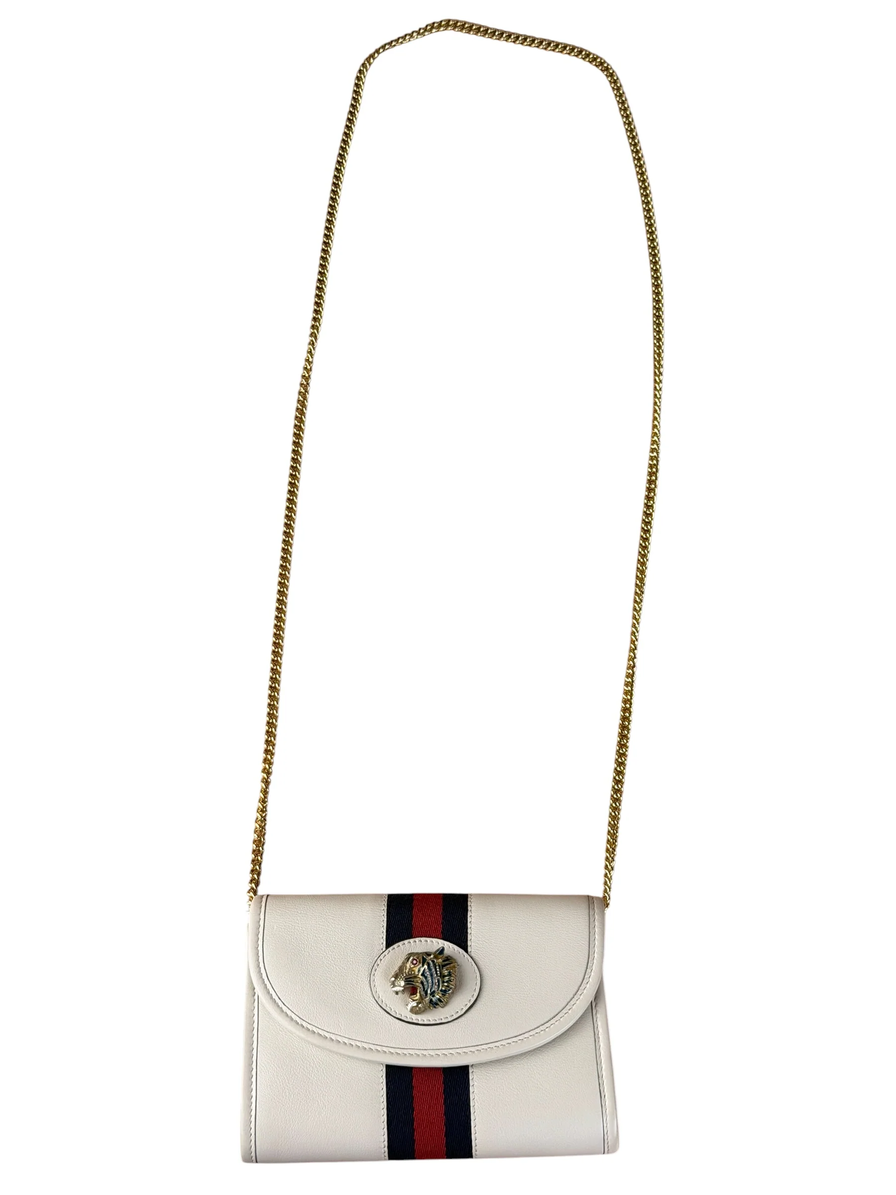 Gucci White Raja Mini Chain Shoulder Bag - Image 16