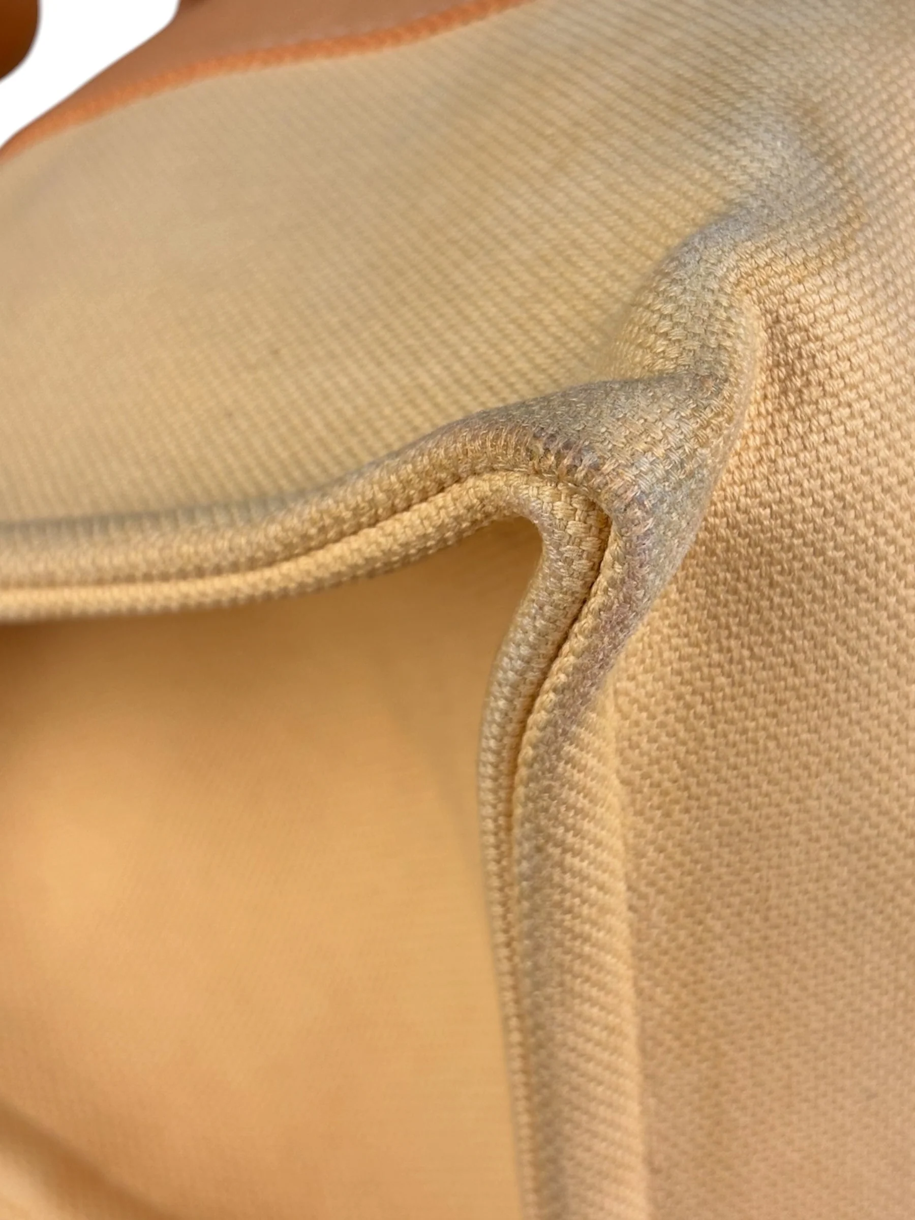 Hermes Bicolor Woven Cotton Bora Bora Canvas Tote Bag PM - Image 15