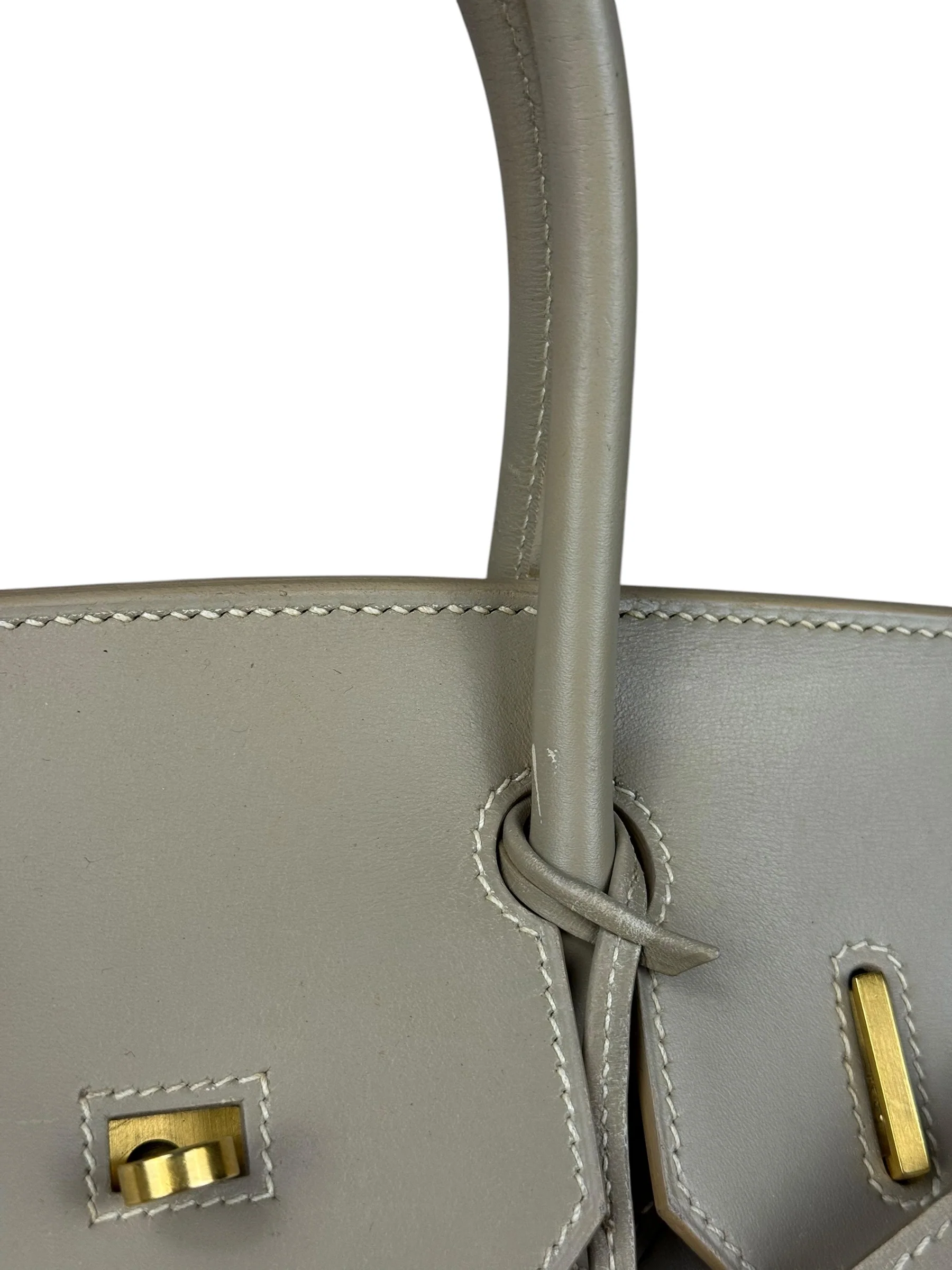 Hermes Birkin 30 Argile Box Brushed Gold 2003 - Image 14