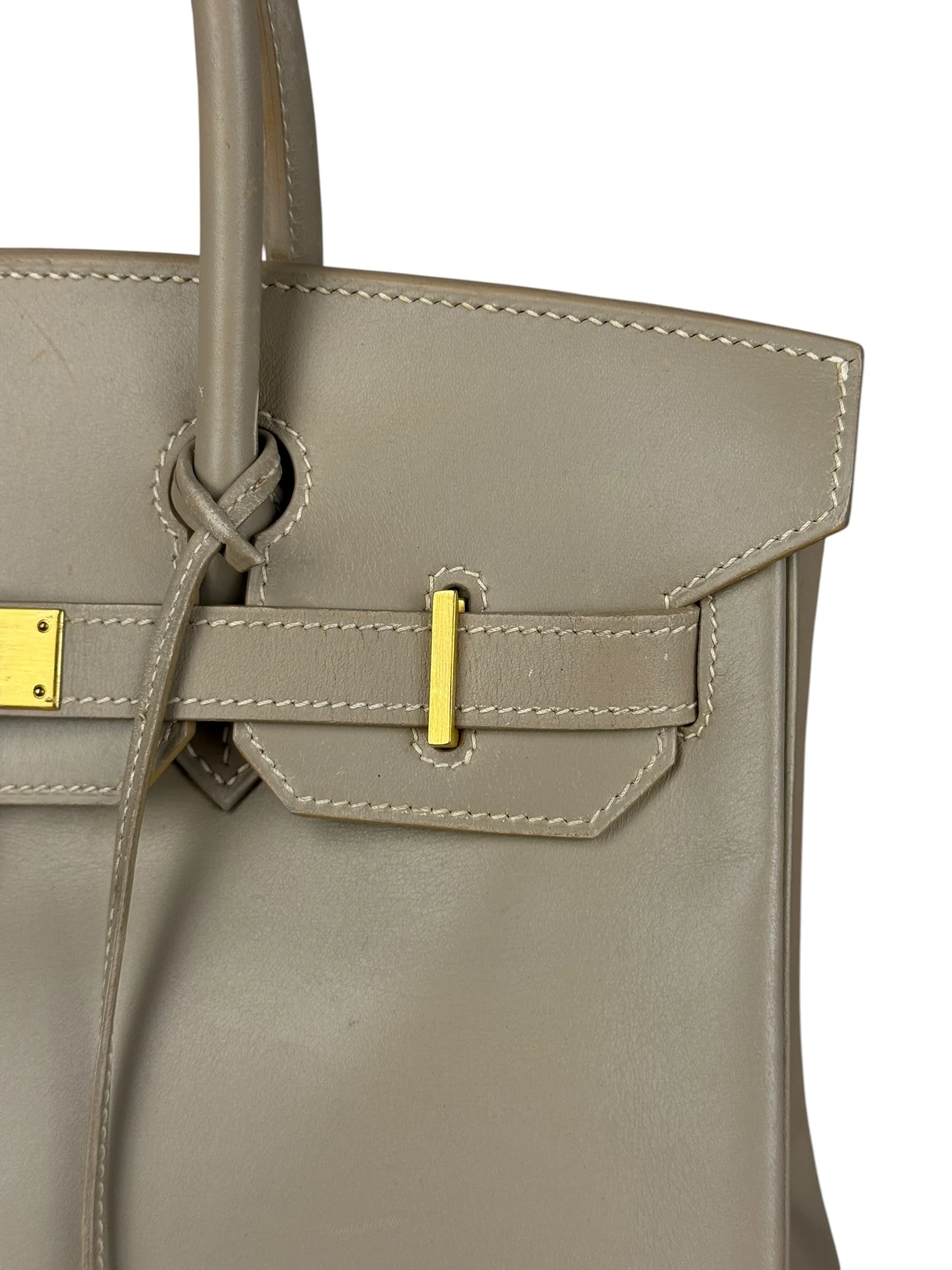 Hermes Birkin 30 Argile Box Brushed Gold 2003 - Image 42