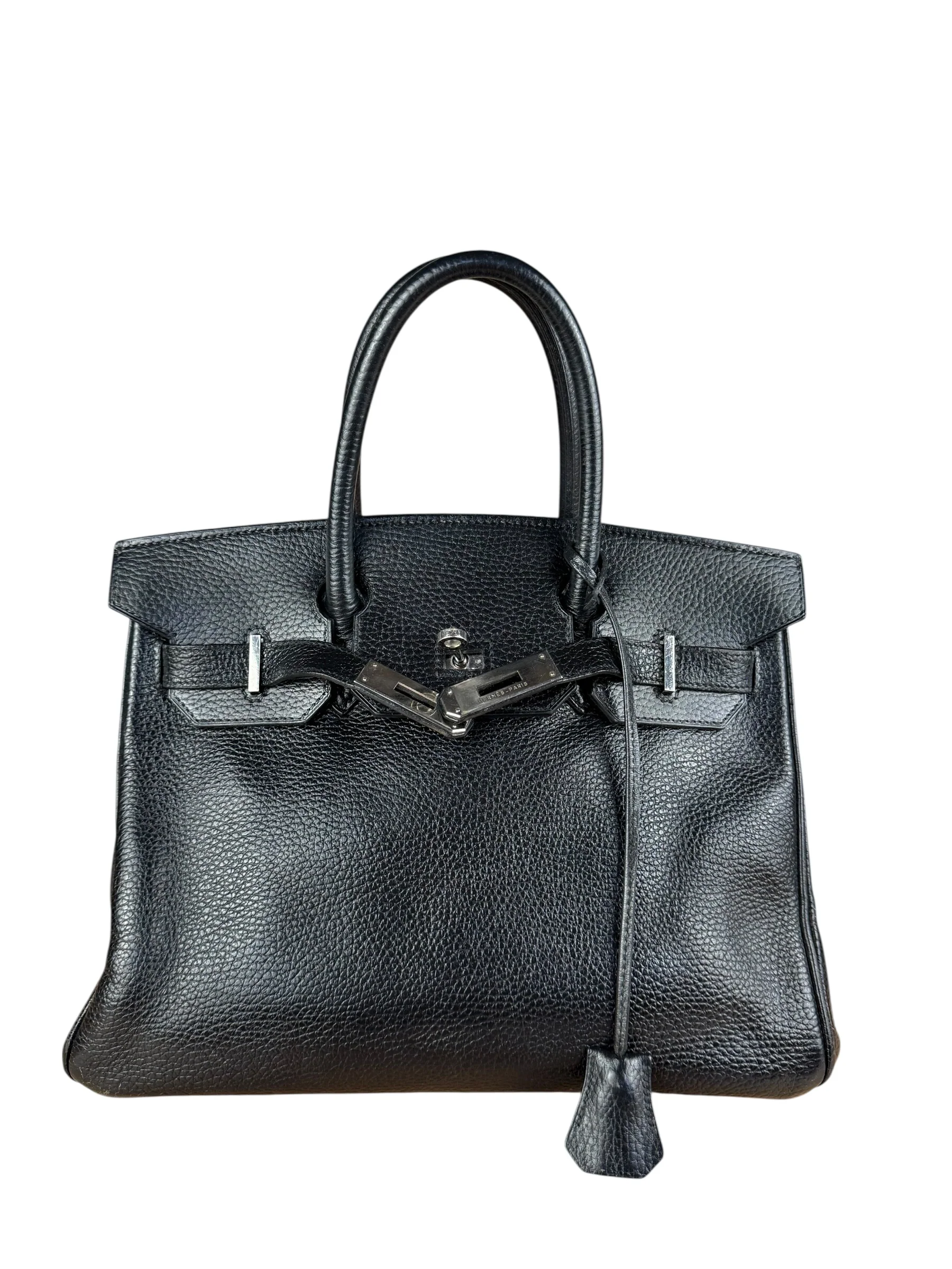 Hermes Birkin 30 Black Togo Leather Handbag 2002 - Image 32
