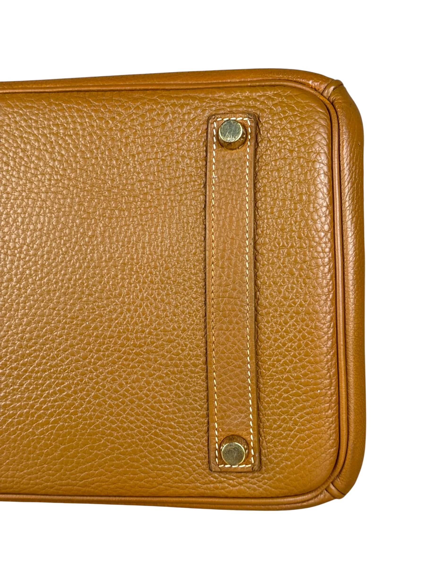 Hermes Birkin 35 Gold Brown Togo Leather Handbag 2001 - Image 29