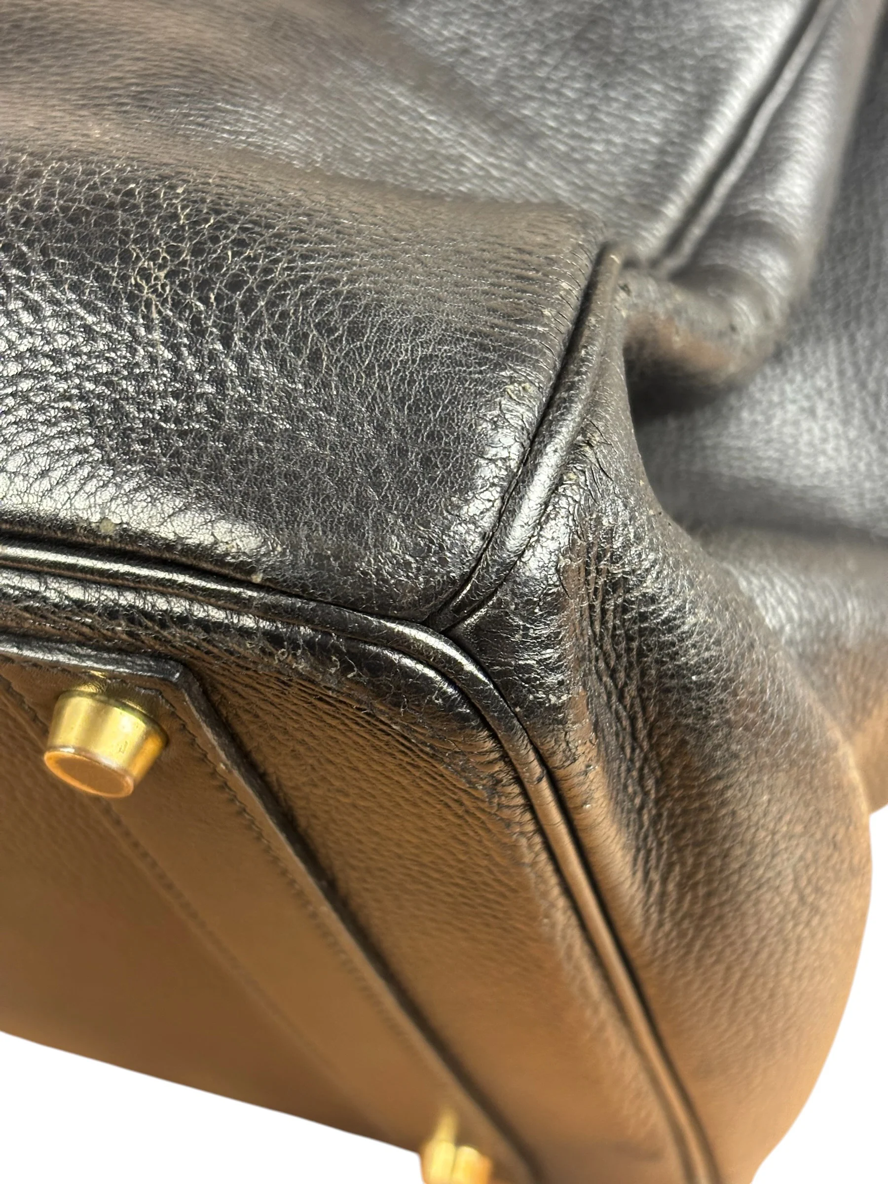 Hermes Black Togo Leather Birkin 40 Handbag Gold 1998 - Image 18