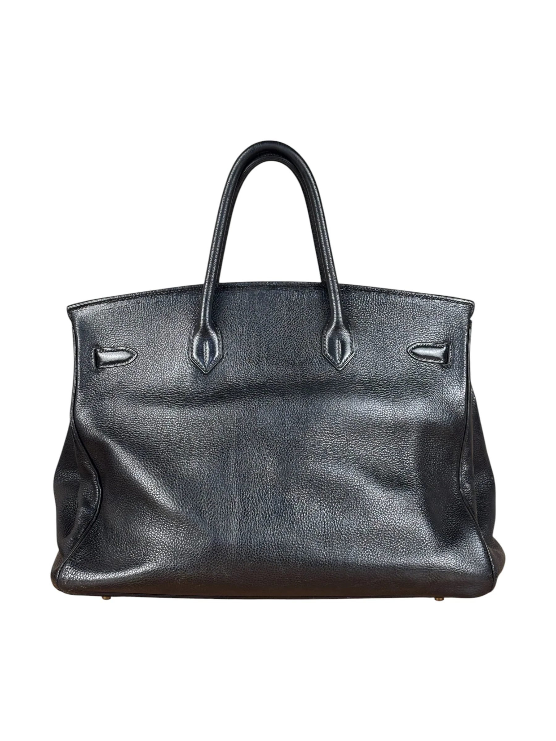 Hermes Black Togo Leather Birkin 40 Handbag Gold 1998 - Image 2