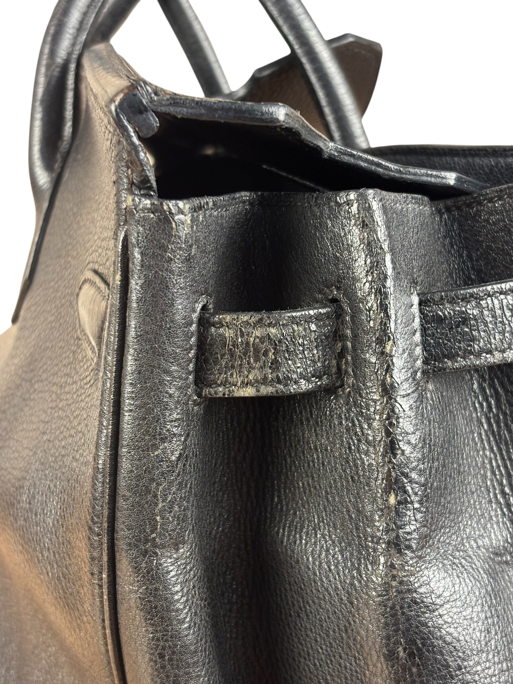 Hermes Black Togo Leather Birkin 40 Handbag Gold 1998 - Image 21