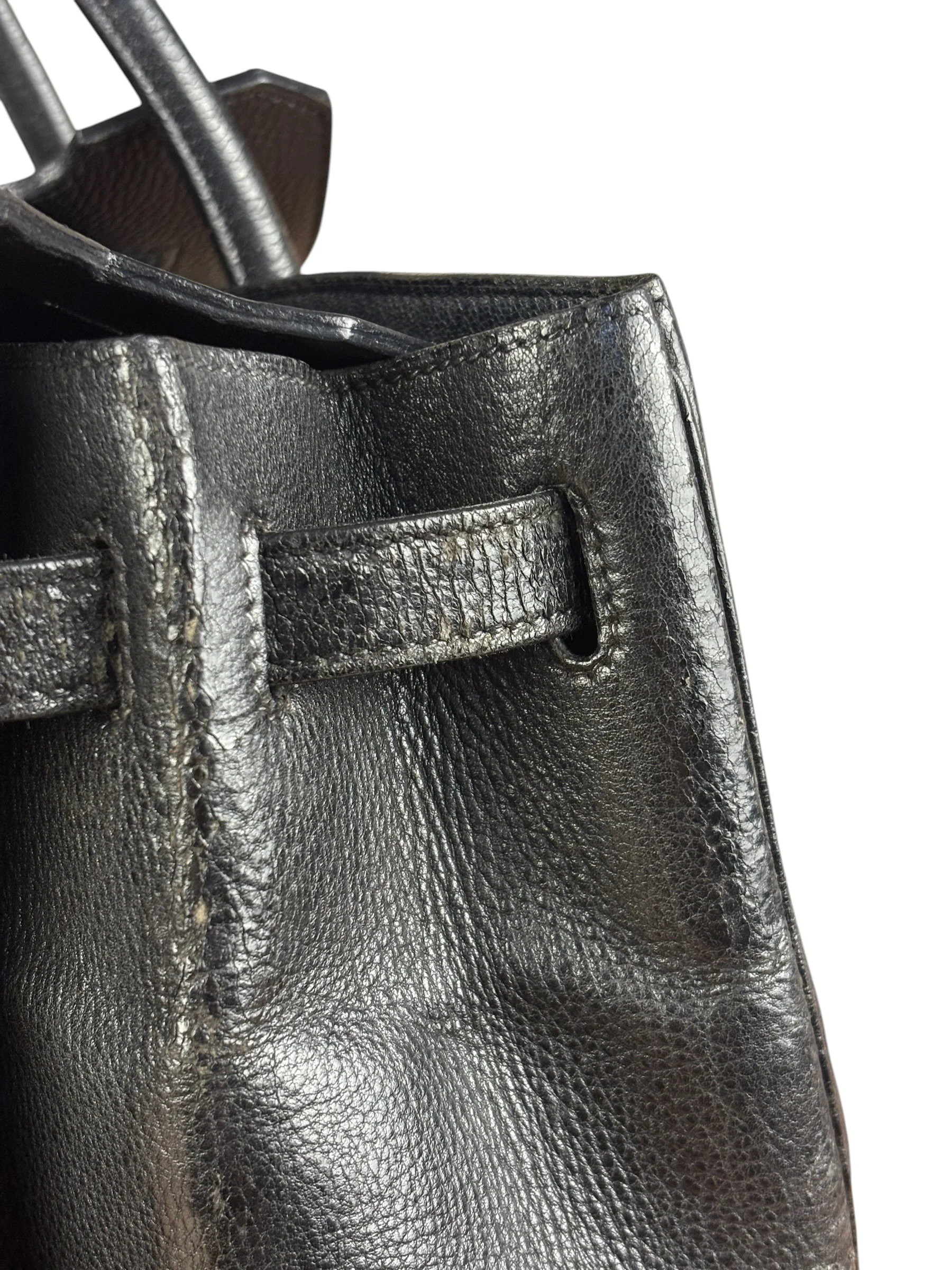 Hermes Black Togo Leather Birkin 40 Handbag Gold 1998 - Image 22