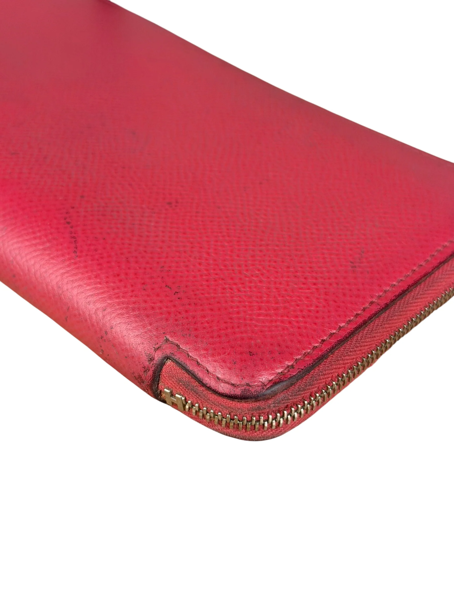 Hermes Pink Epsom Leather Silk'In Long Wallet - Image 13