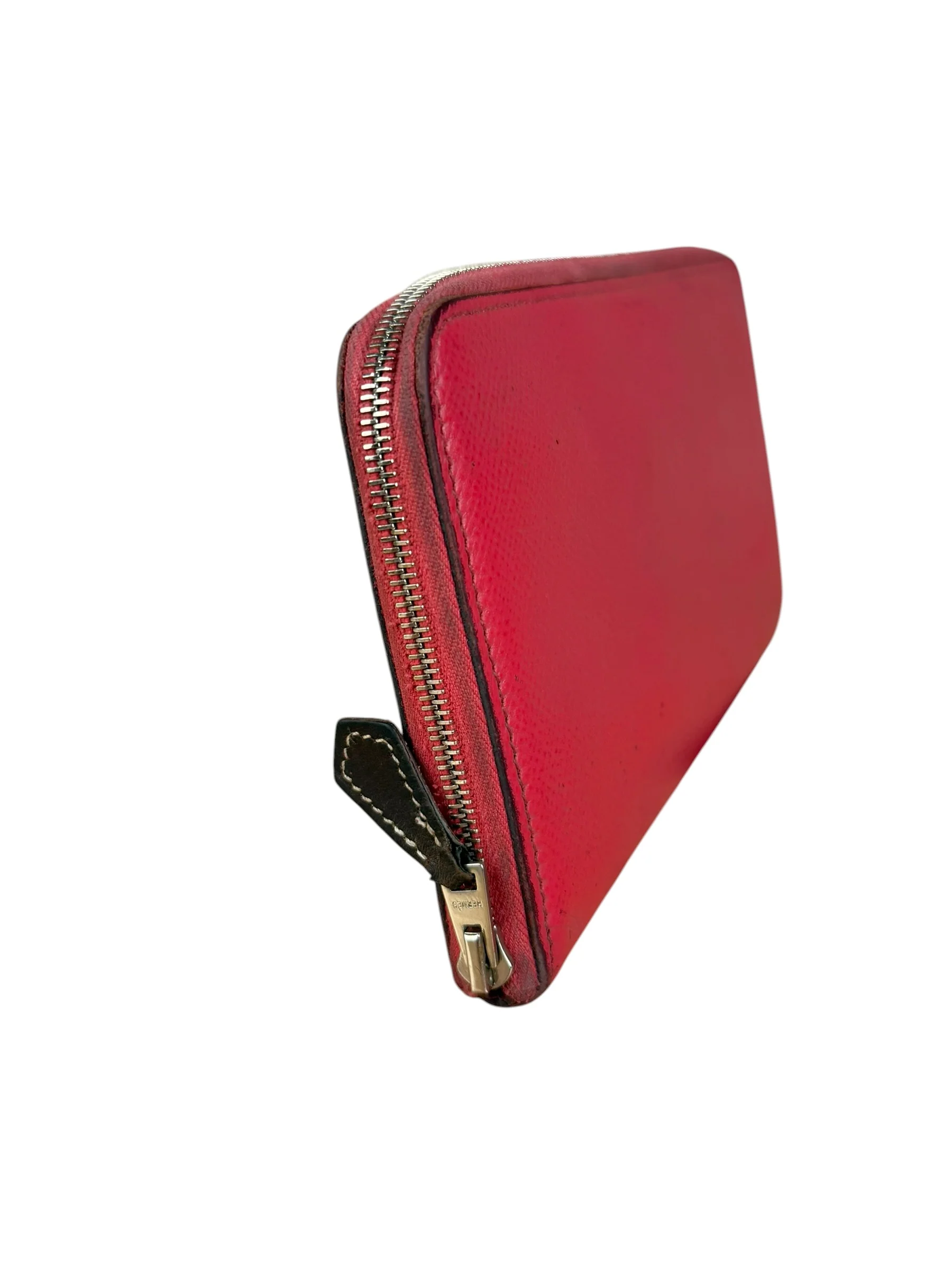 Hermes Pink Epsom Leather Silk'In Long Wallet - Image 6