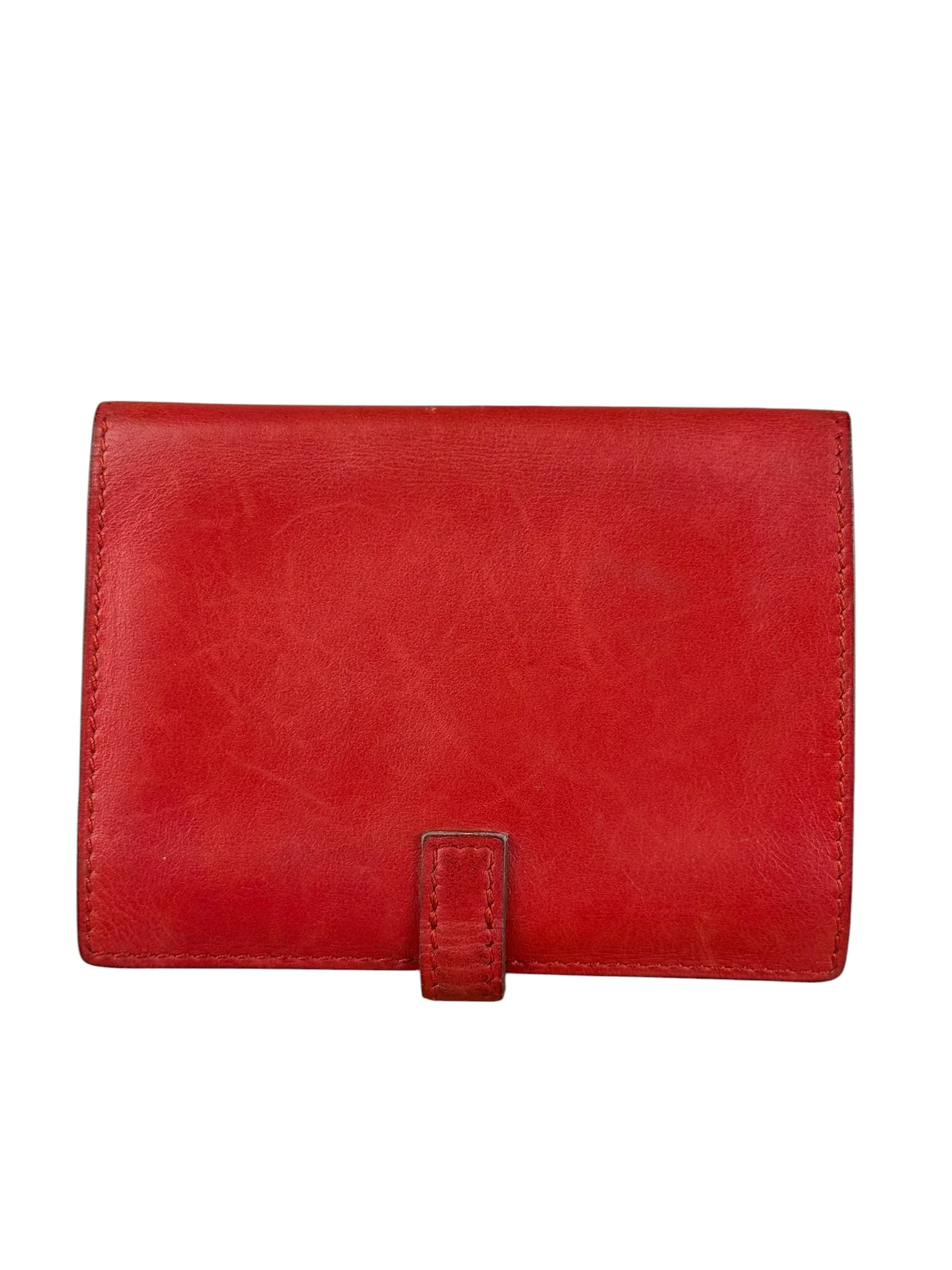 Hermes Red Leather Saumur Diane Boxcalf Cardholder - Image 7