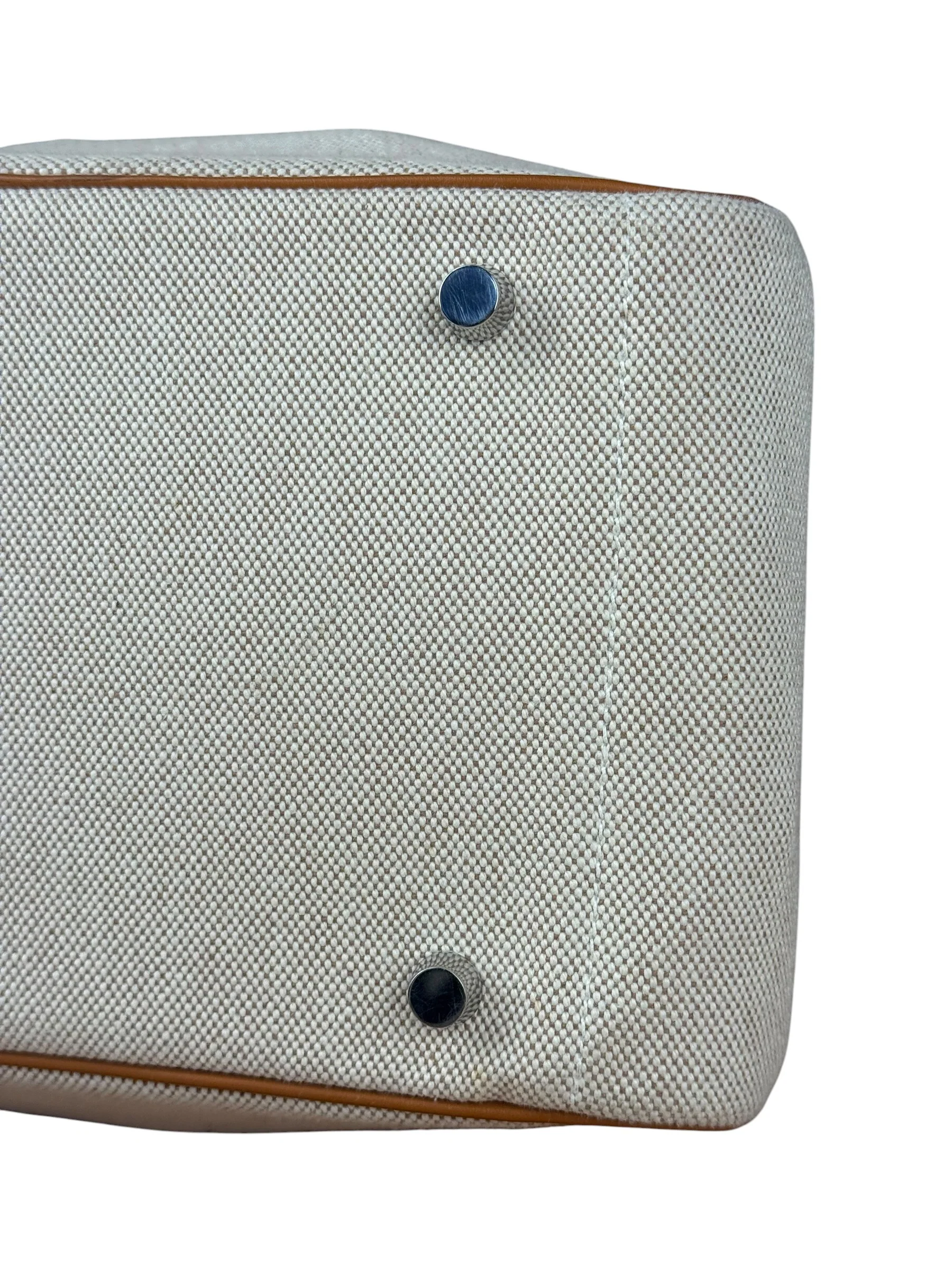 Hermes Toile Swift Canvas/Leather Lindy 30 Beige/Brown 2007 - Image 15