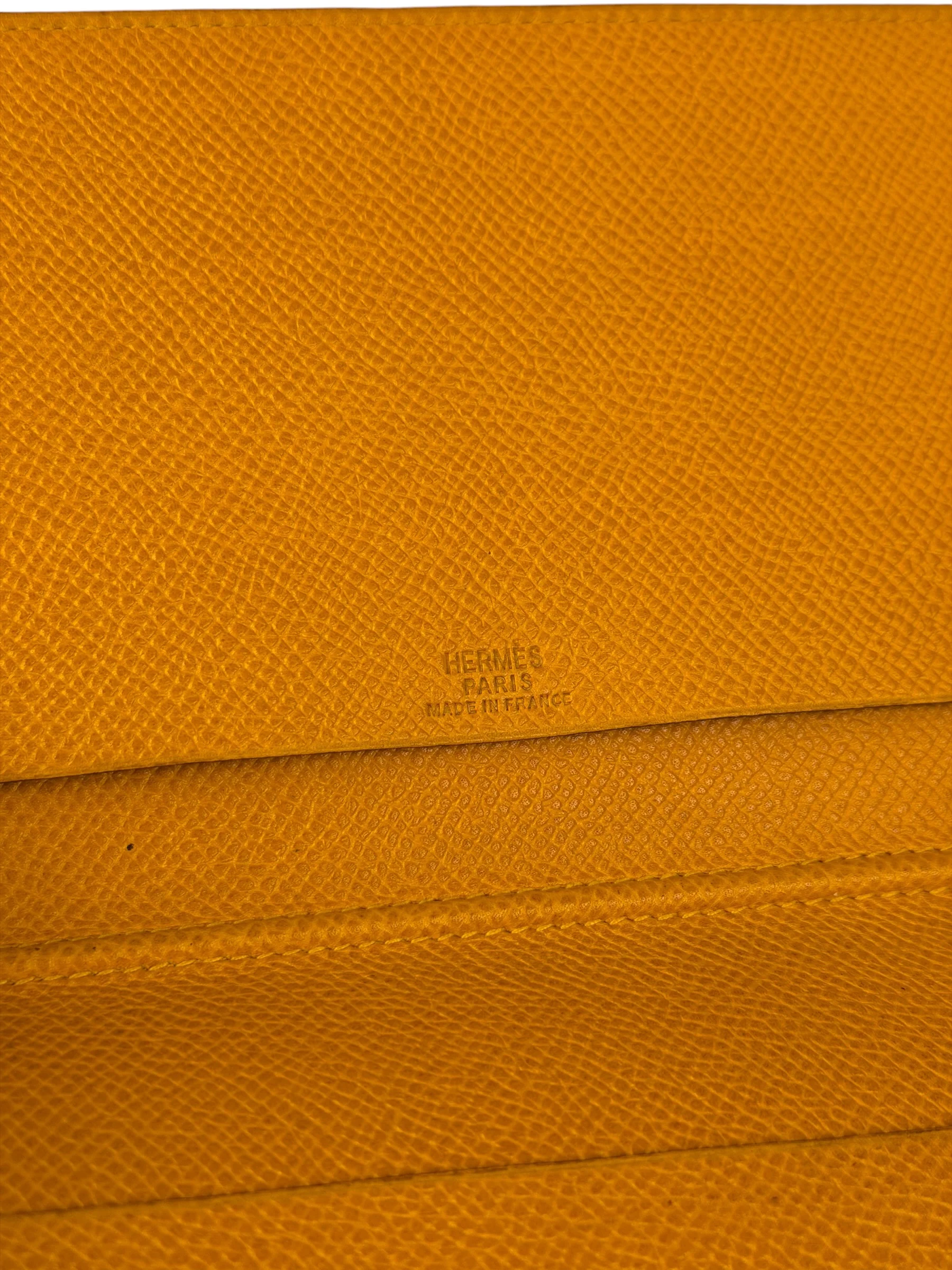 Hermes Yellow Leather Agenda Cover - Image 11