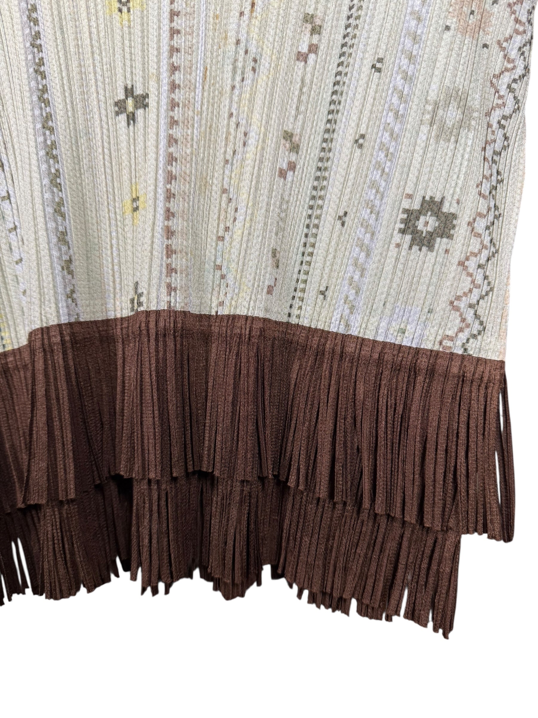 Issey Miyake Pleats Please Patterned Sleeveless Top - Image 2
