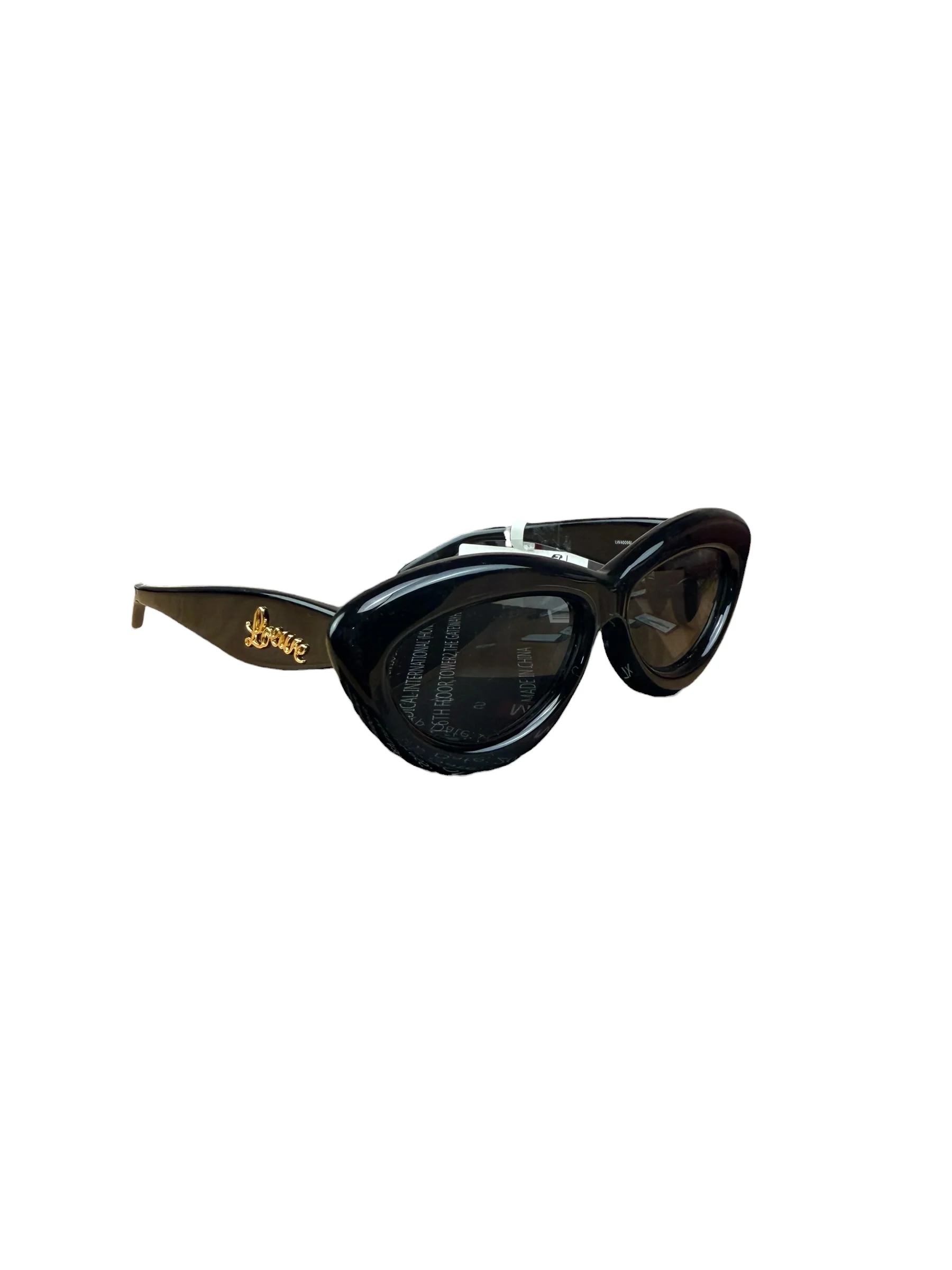 Loewe Black Inflated Cat-Eyes Sunglasses