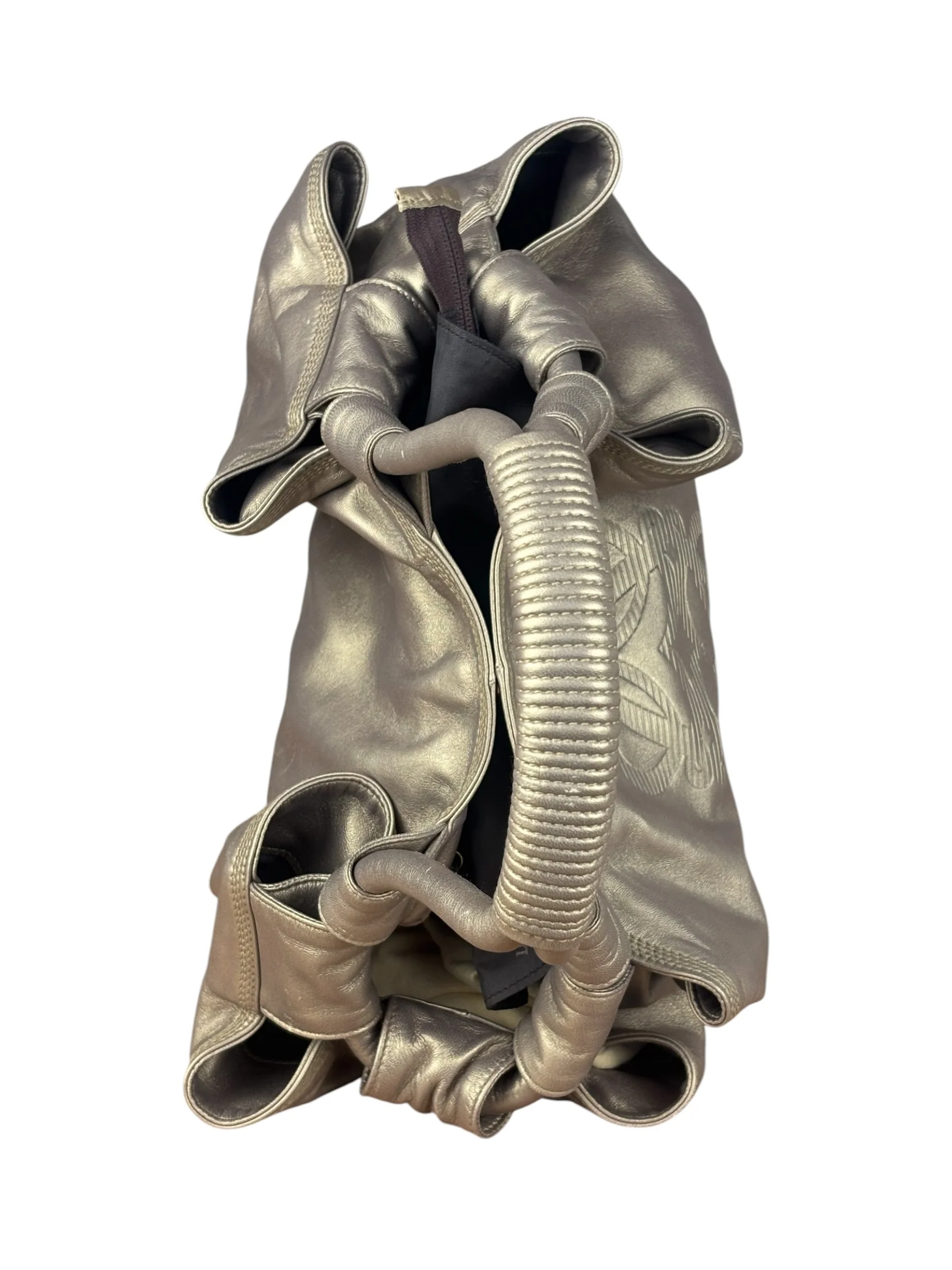 Loewe Metallic Gold Nappa Aire Hand Bag - Image 3