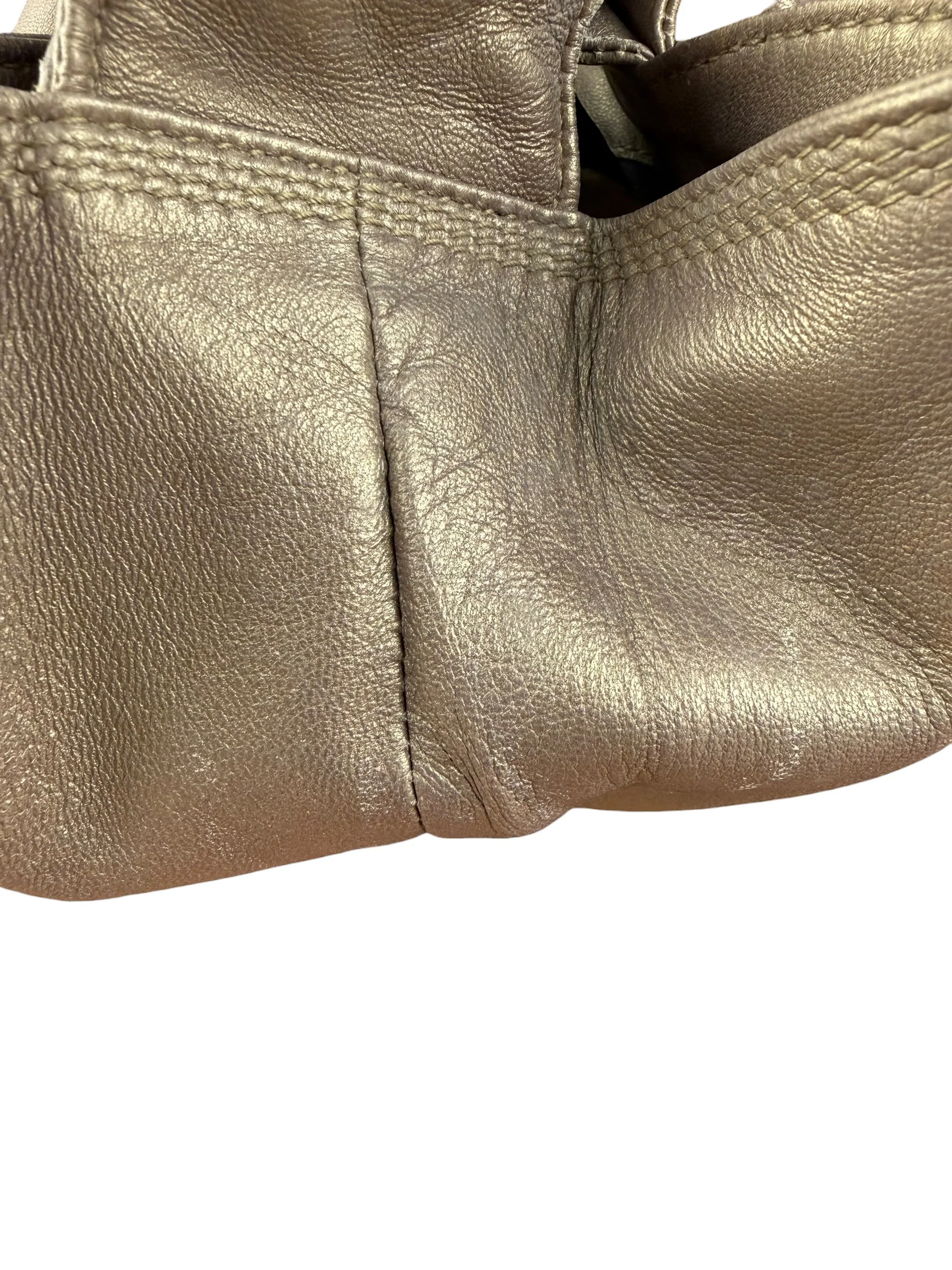 Loewe Vintage Gold Nappa Aire Hobo/Tote Bag - Image 11