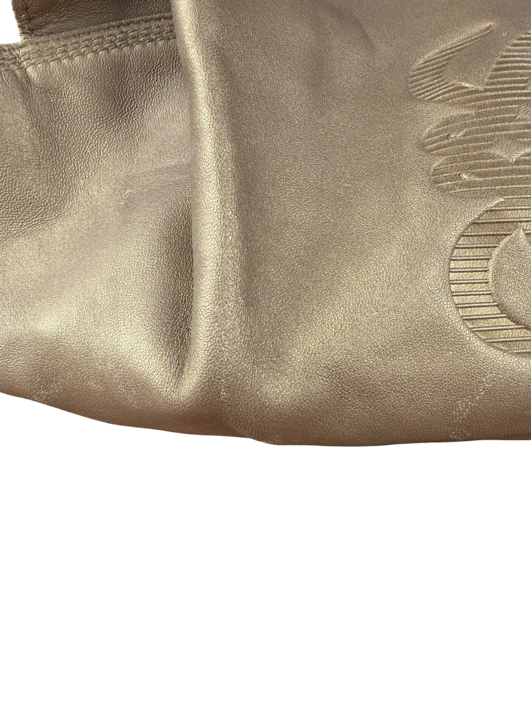 Loewe Vintage Gold Nappa Aire Hobo/Tote Bag - Image 3
