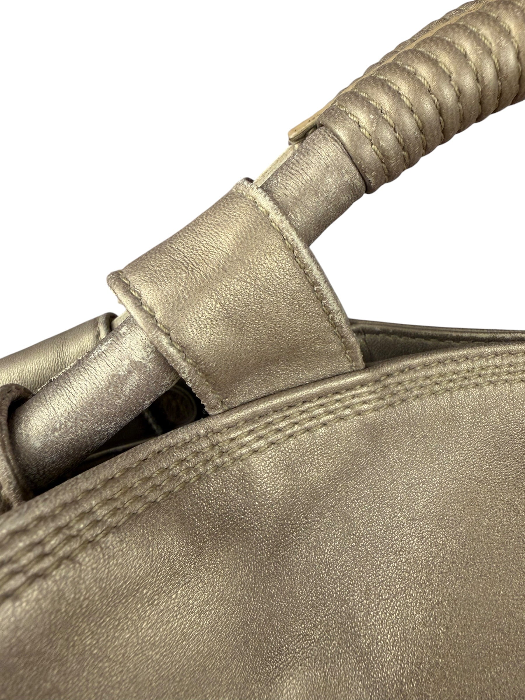 Loewe Vintage Gold Nappa Aire Hobo/Tote Bag - Image 5