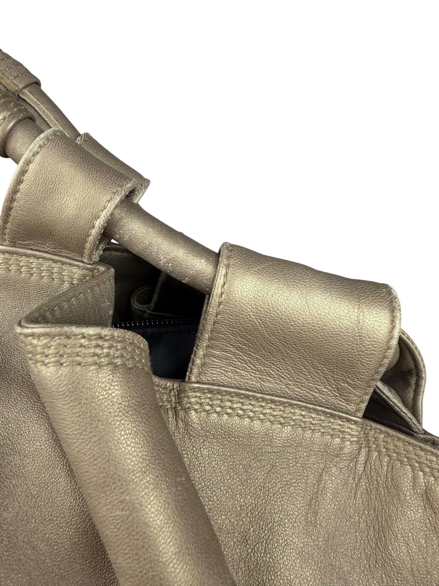 Loewe Vintage Gold Nappa Aire Hobo/Tote Bag - Image 8