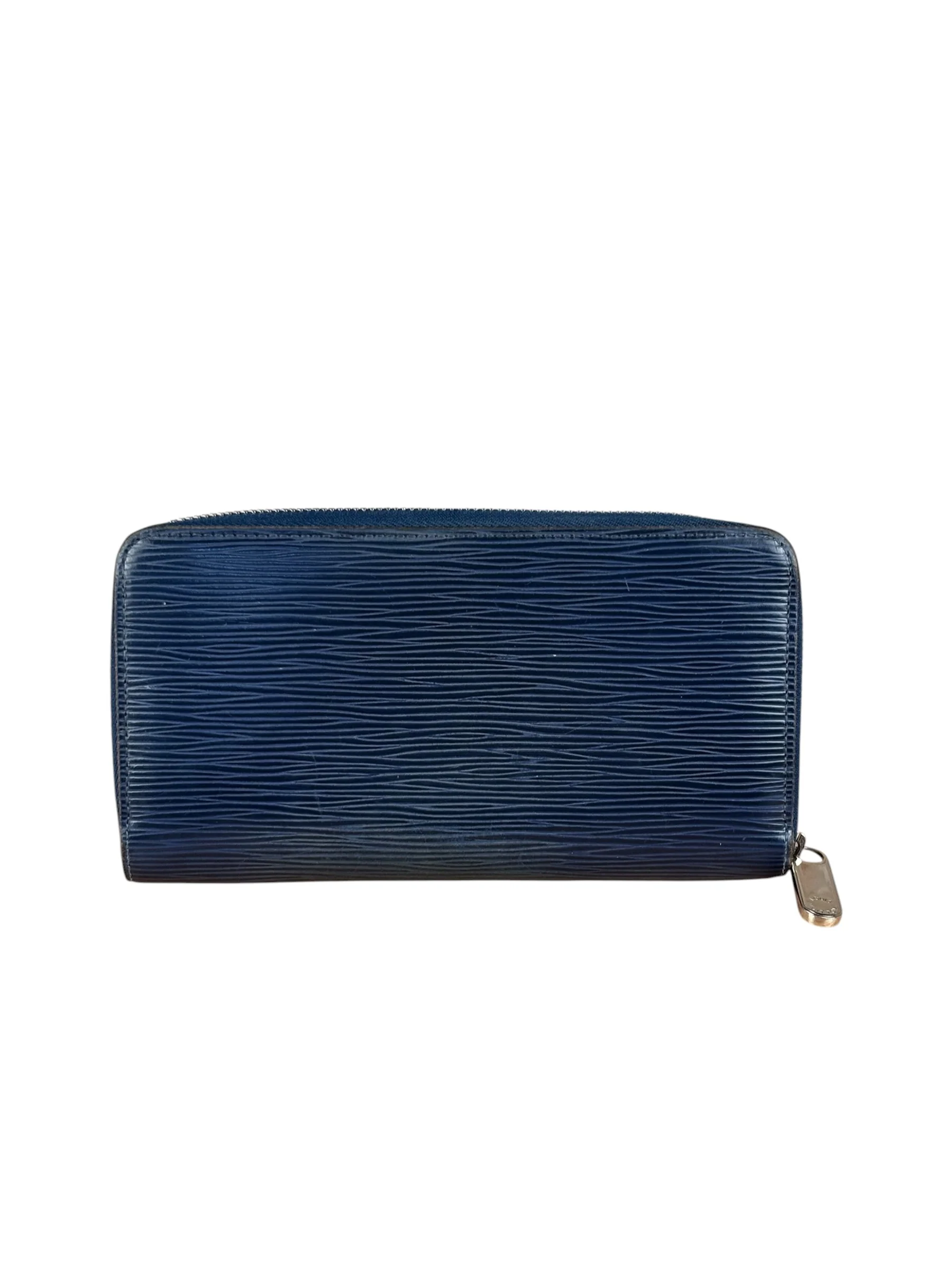 Louis Vuitton Blue Epi Leather Zip Wallet - Image 2