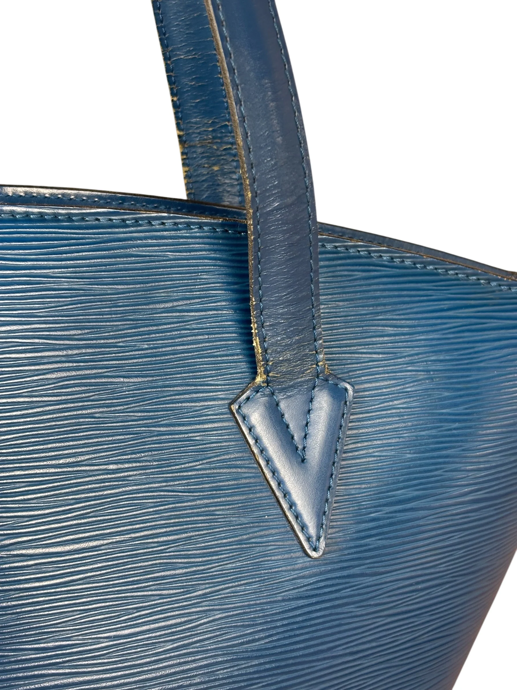 Louis Vuitton Blue Epi Saint Jacques GM Shoulder Bag - Image 16