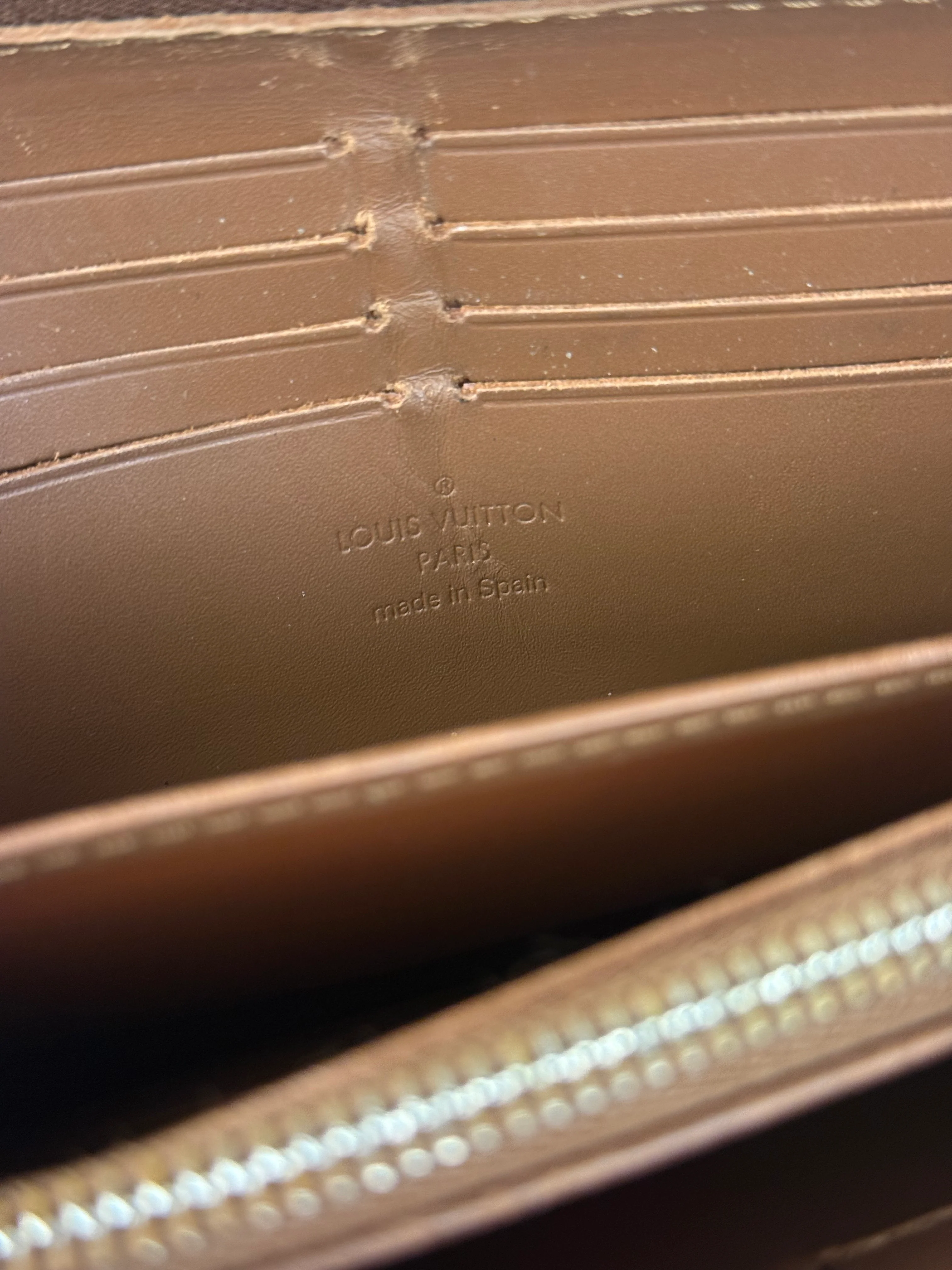 Louis Vuitton Brown Leather Suhali Zippy Wallet - Image 11