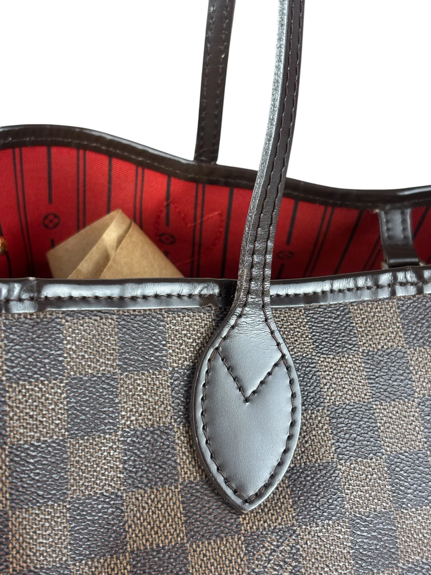 Louis Vuitton Canvas Monogram Damier Ebene Neverfull GM - Image 8