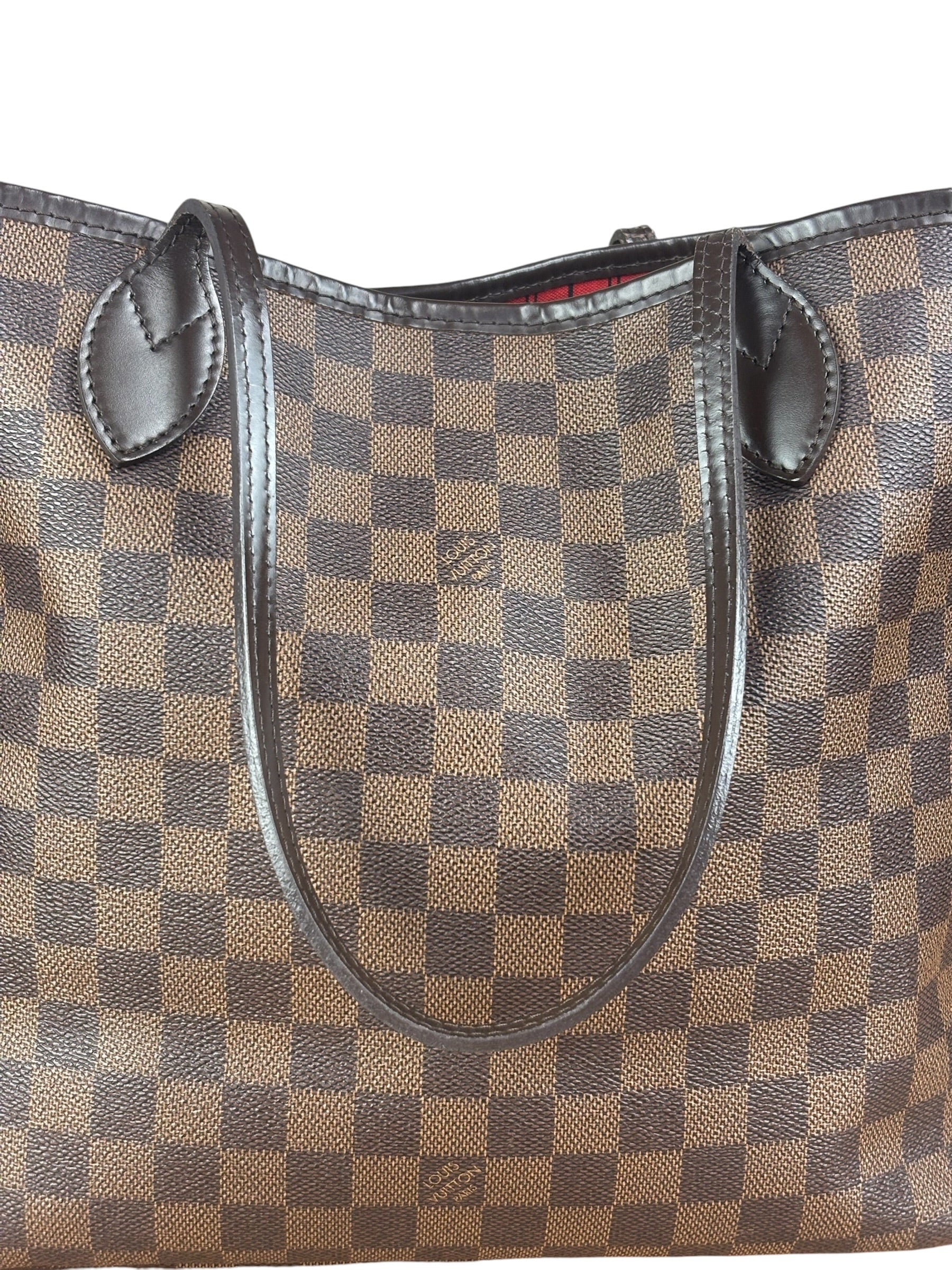 Louis Vuitton Damier Ebene Monogram Neverfull MM - Image 18